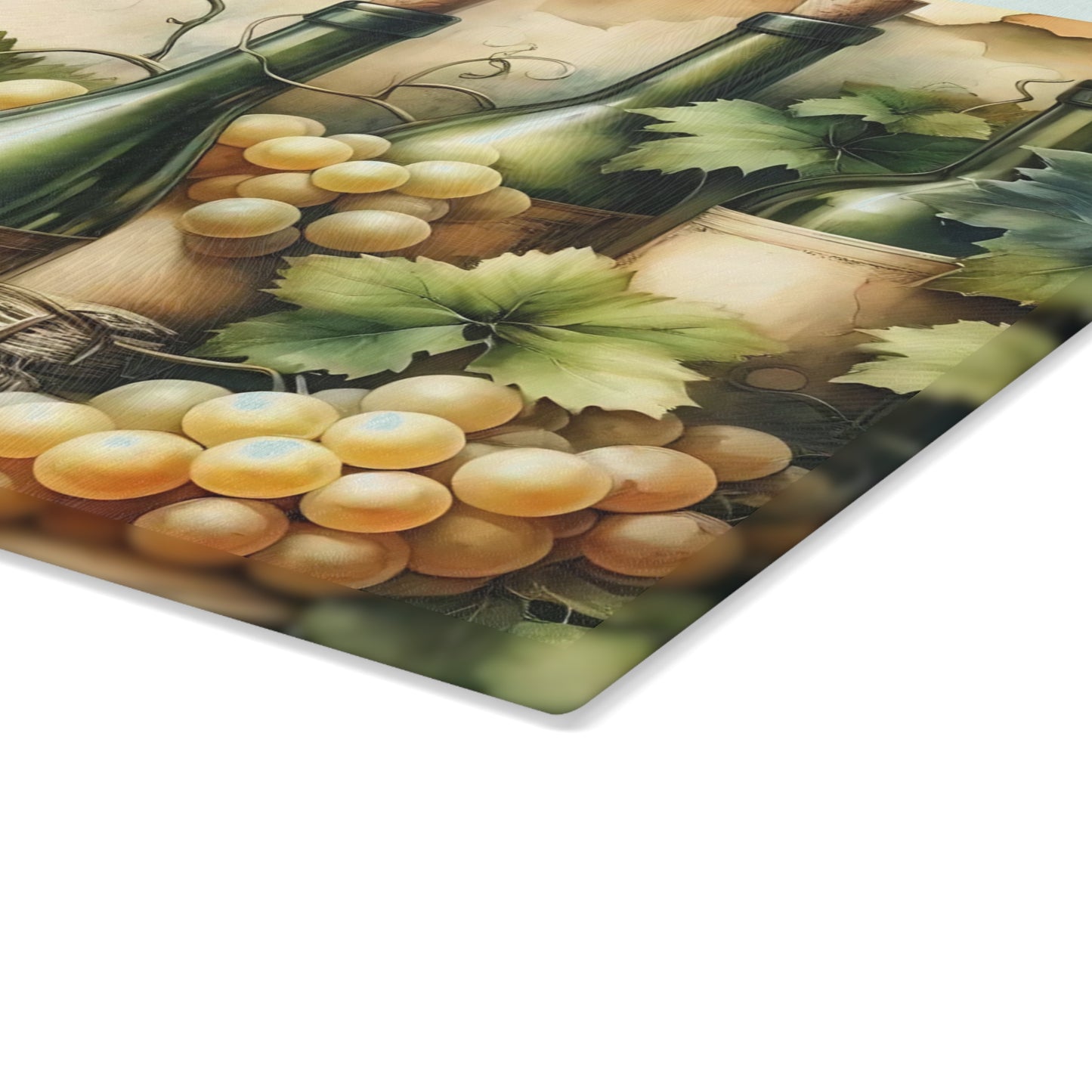 Vintage Wine cutting Board, Tempered Glass Cutting Board, Charcuterie Board, Chopping Board, Housewarming Gift, Custom cutting board