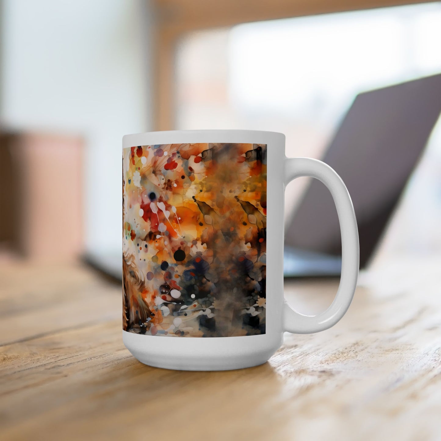 🐾 Watercolor Yorkie Mug – A Delightful Tribute to Your Furry Companion! 🌸