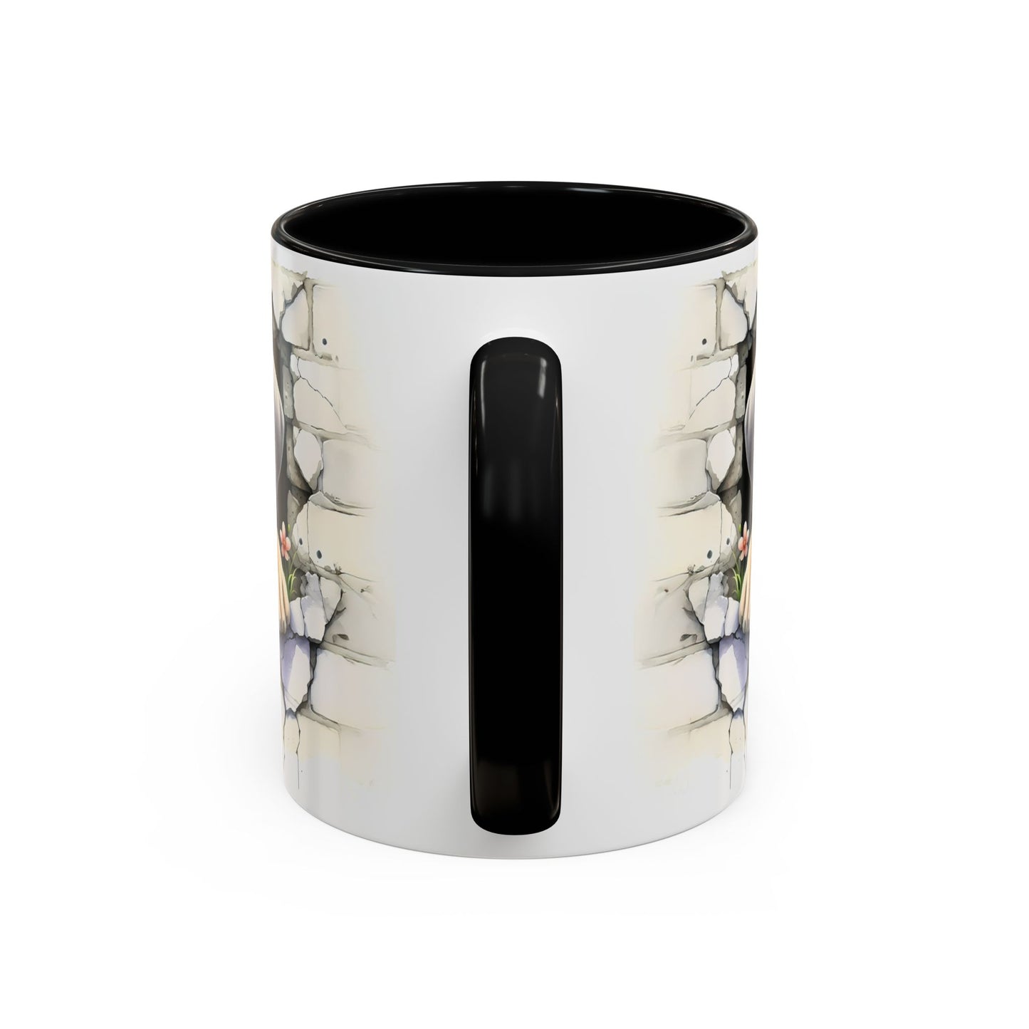 🐾 Great Dane Puppy Accent Mug – Sweet Peek-Through Puppy Design ☕💛