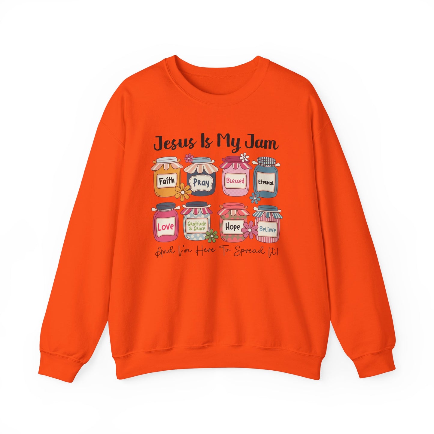 🙌✨ Jesus Is My Jam Sweatshirt – Faith, Love & Hope in Style 💖