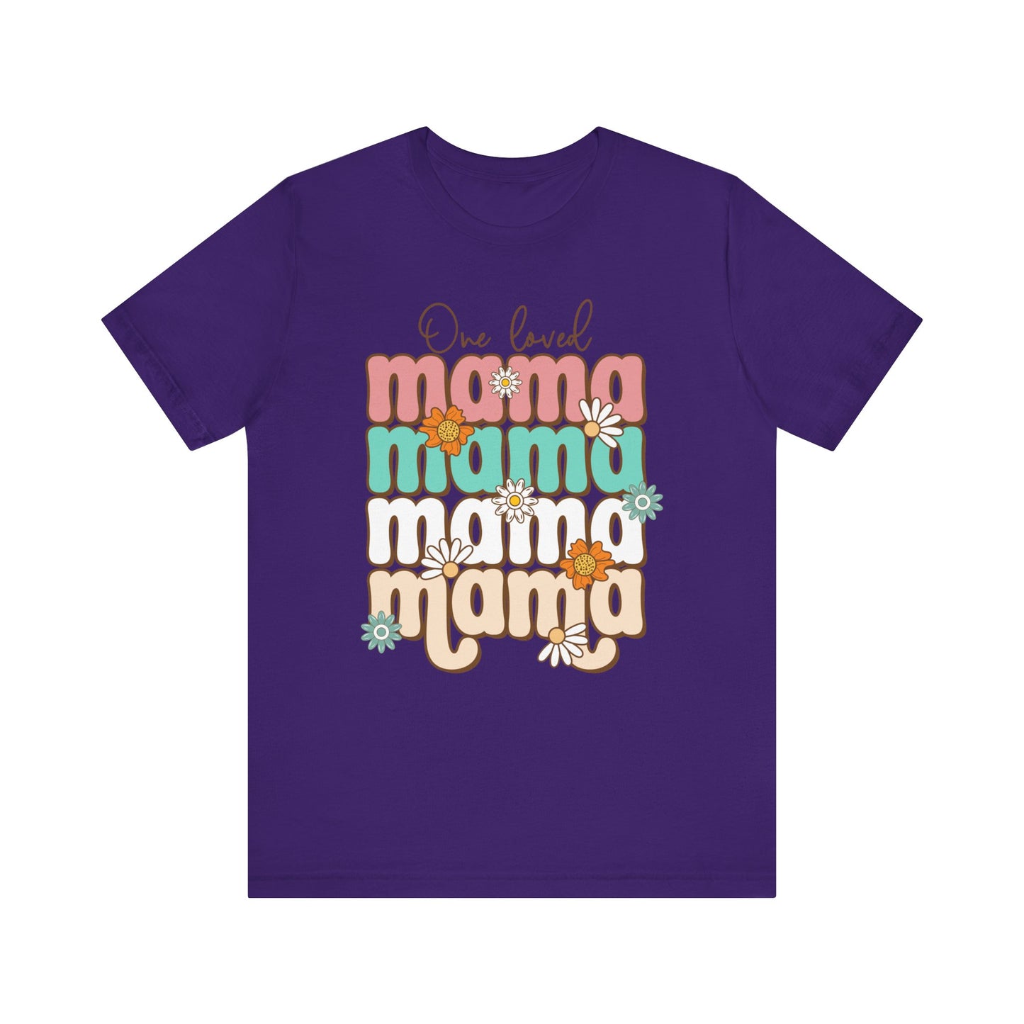 👕 Mama, Mama, Mama, Mama Boho-Style T-Shirt – Joyful Chaos of Motherhood 🌿
