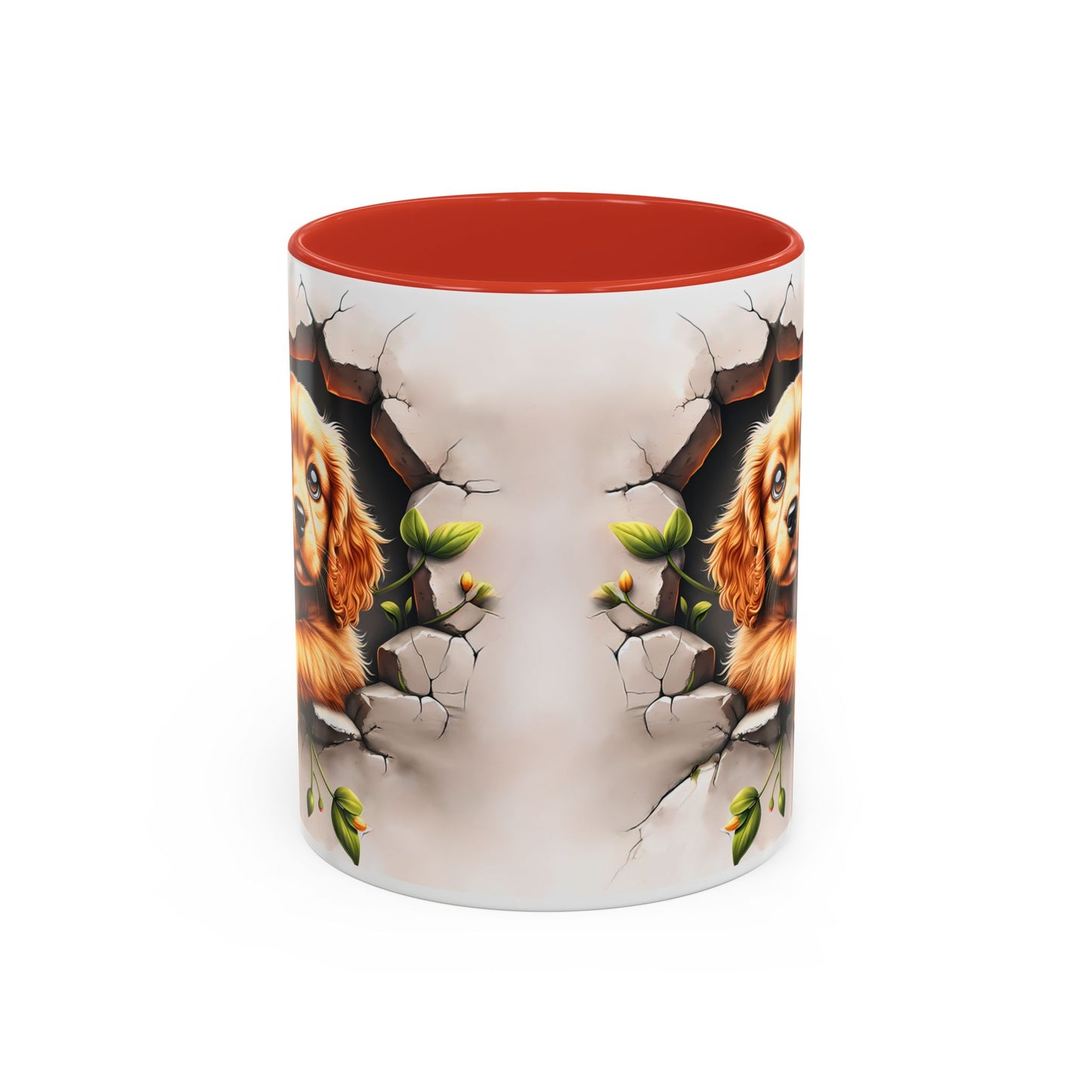 🐾 Cocker Spaniel Puppy Accent Mug – Sweet Fluffy Pup Coffee Cup ☕🤎