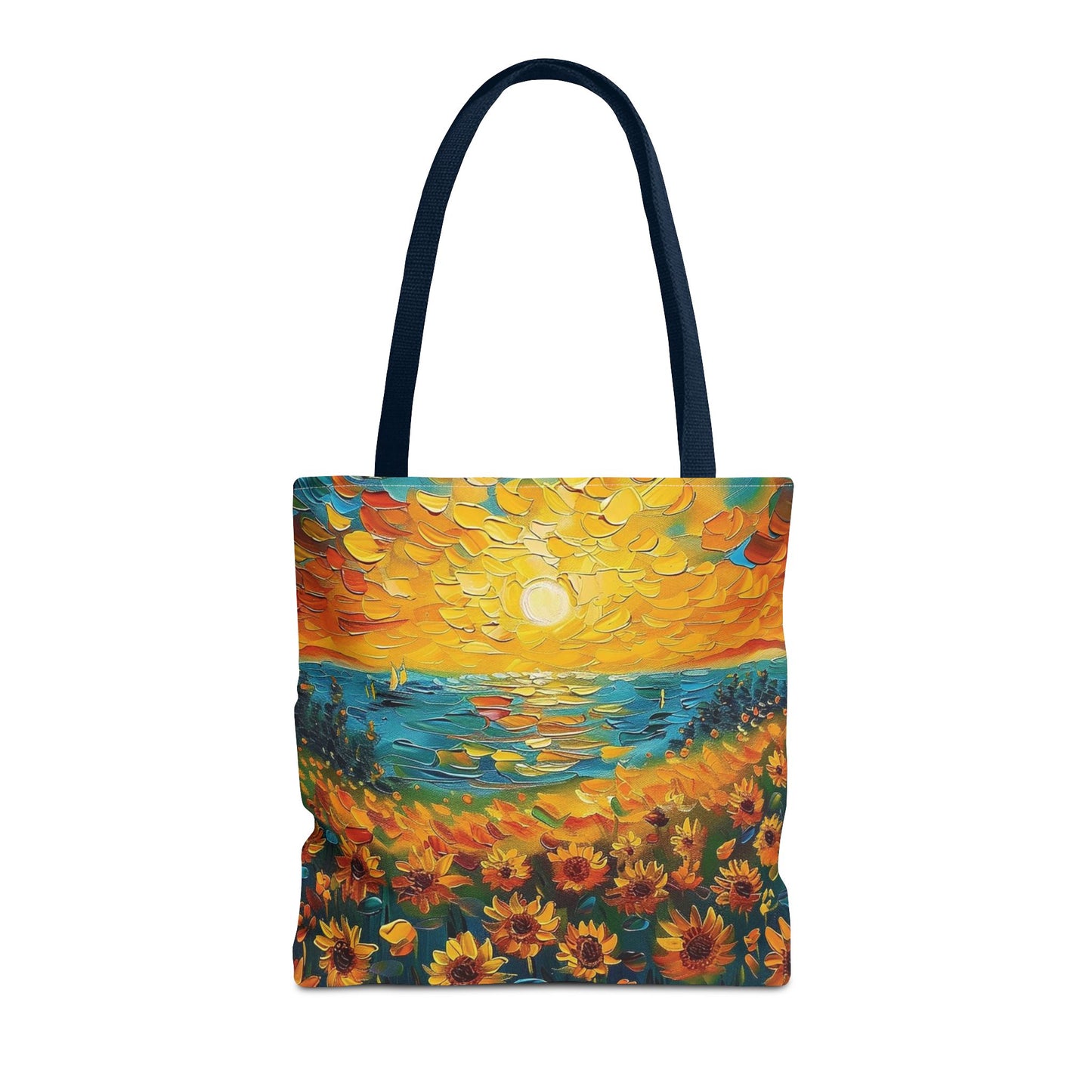 🌻 Girasoles al Atardecer – Bolso Tote Vibrante y Artístico 🌅