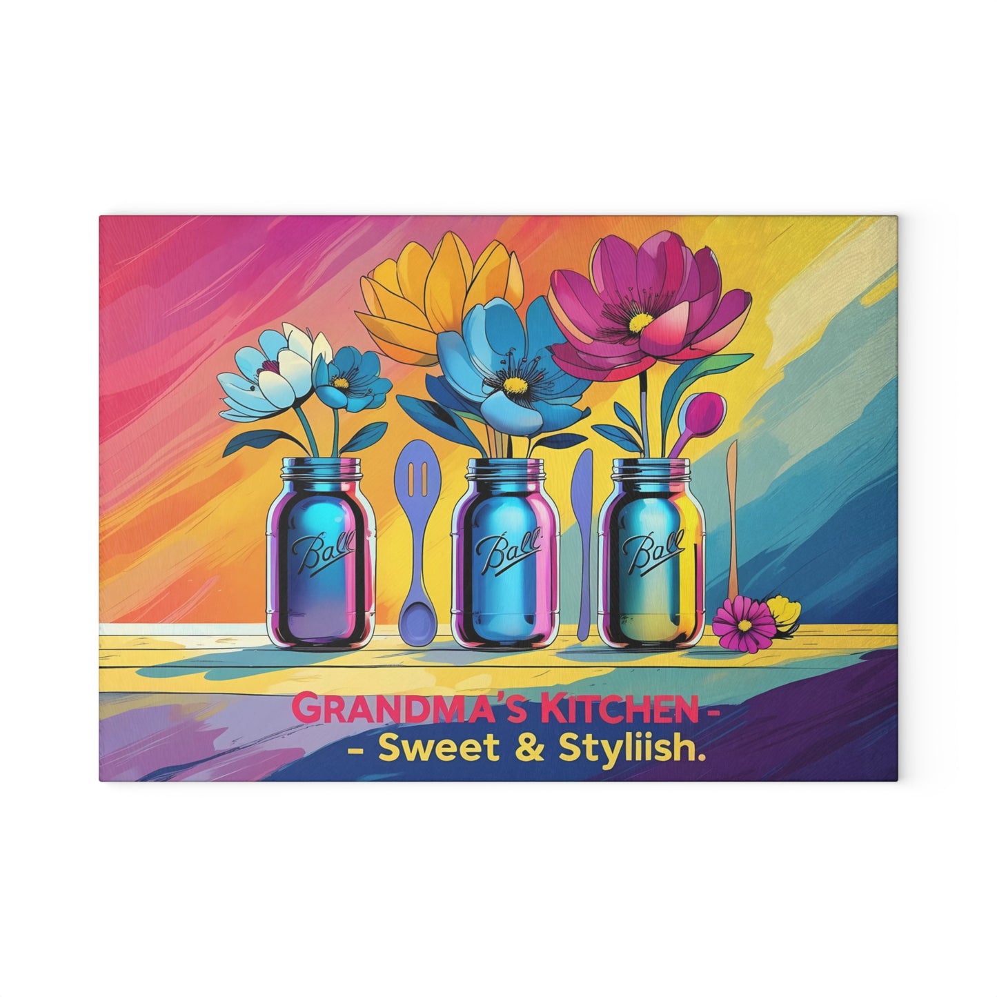 🌈 Grandma’s Kitchen Cutting Board – Sweet & Stylish