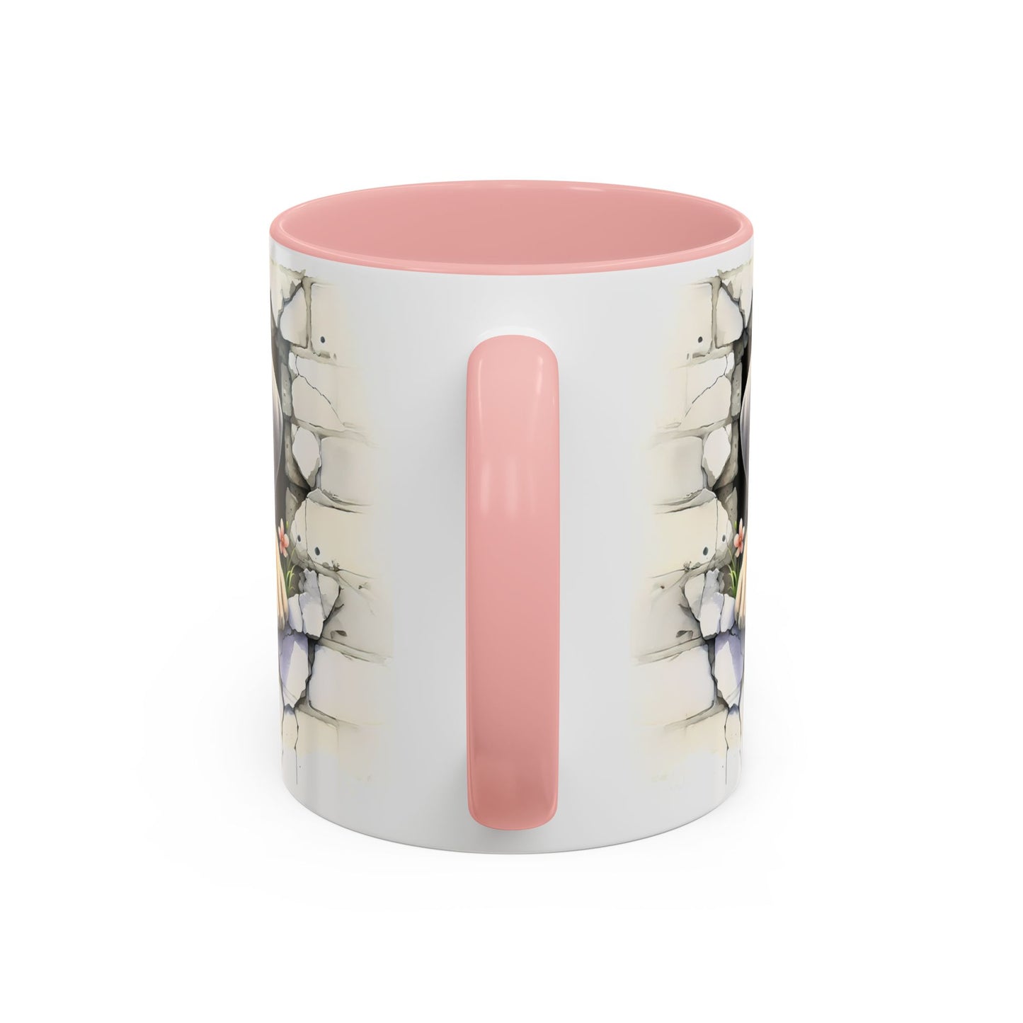 🐾 Great Dane Puppy Accent Mug – Sweet Peek-Through Puppy Design ☕💛