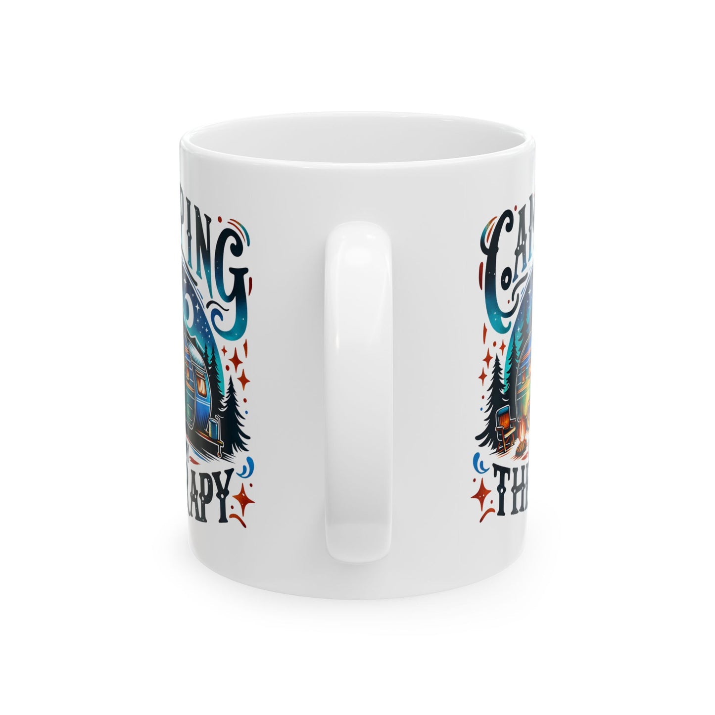 🏕️ Camping Is My Therapy – Travel Mug for Outdoor Lovers 🌲