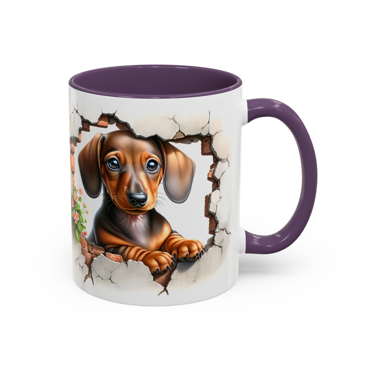 🐾🌭 Dachshund Puppy Accent Mug – Adorable Doxie Coffee Cup ☕❤️