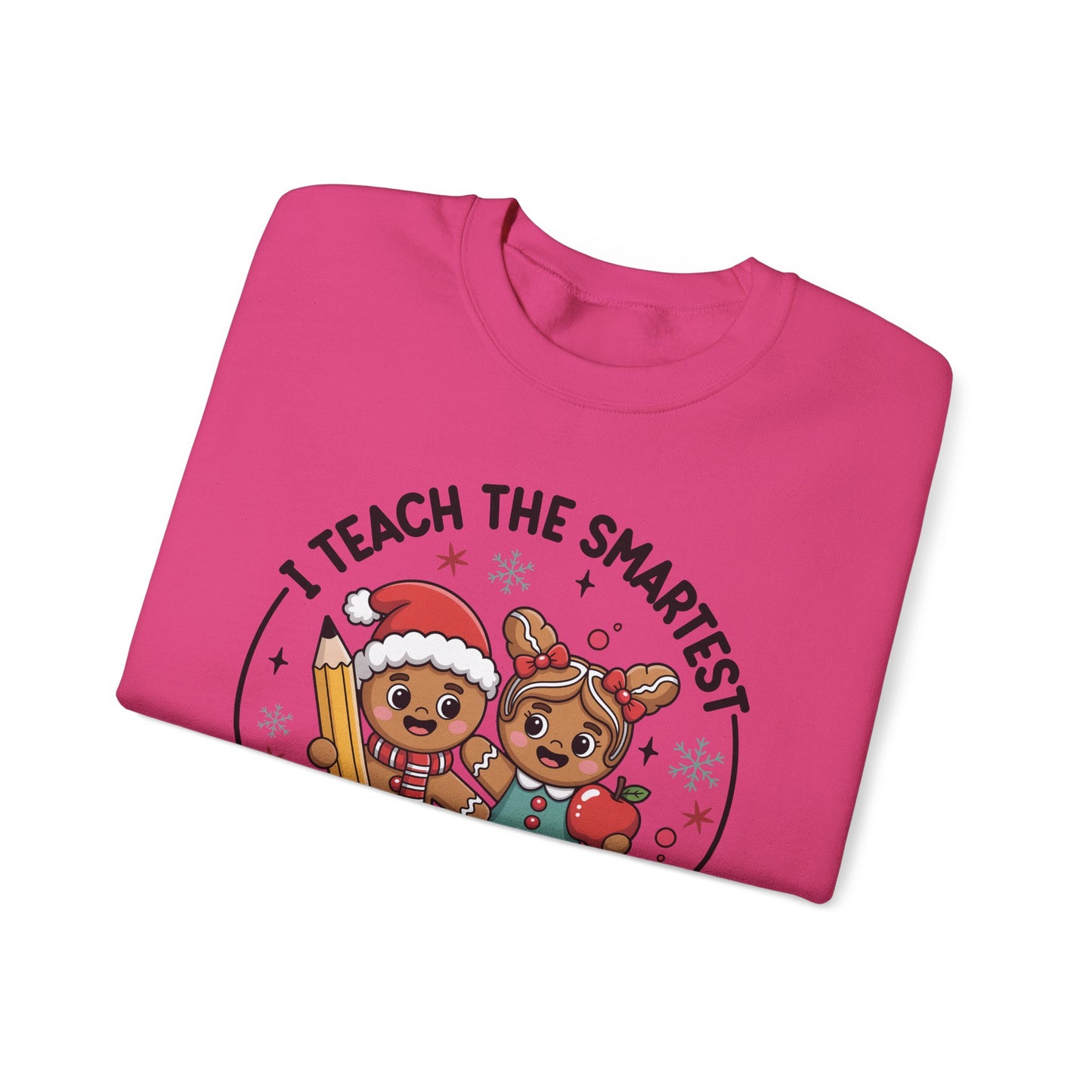 🍪✏️ Smartest Cookies Teacher Sweatshirt – Cute Gingerbread Classroom Vibes 🍎❄️