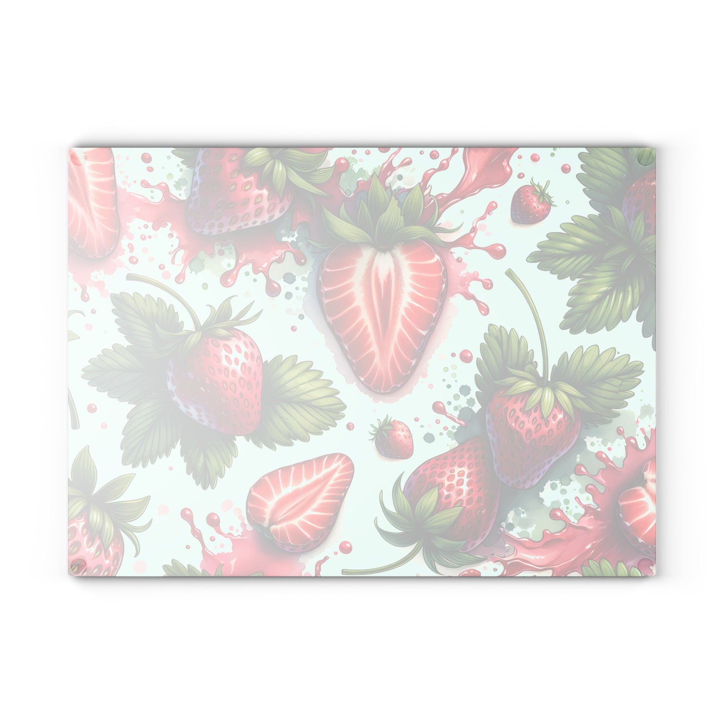 Tabla de cortar Strawberry Splash: estilo de cocina atrevido y jugoso