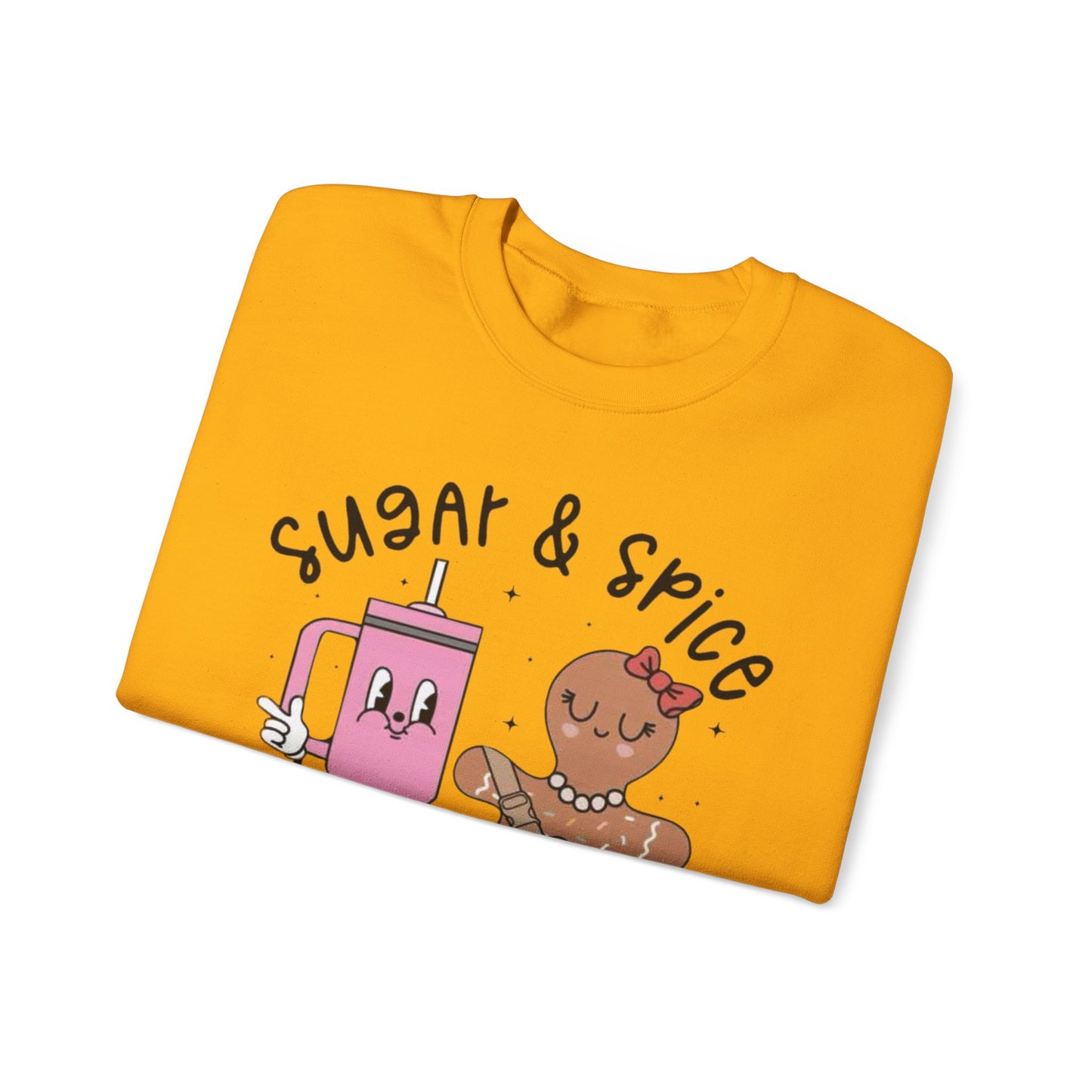 🍬✨ Sugar & Spice Sweatshirt – Sweet Gingerbread & Cozy Vibes 🎄☕