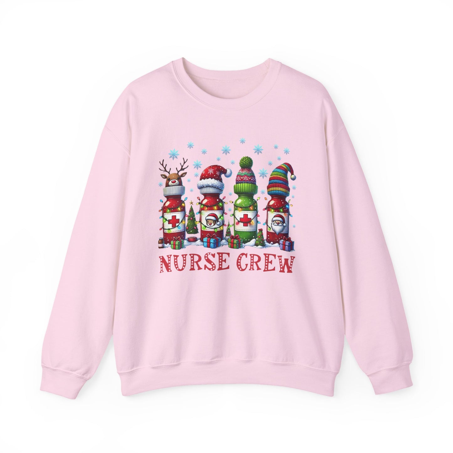 🎄🩺 Nurse Crew Holiday Sweatshirt – Festive Crewneck for Healthcare Heroes
