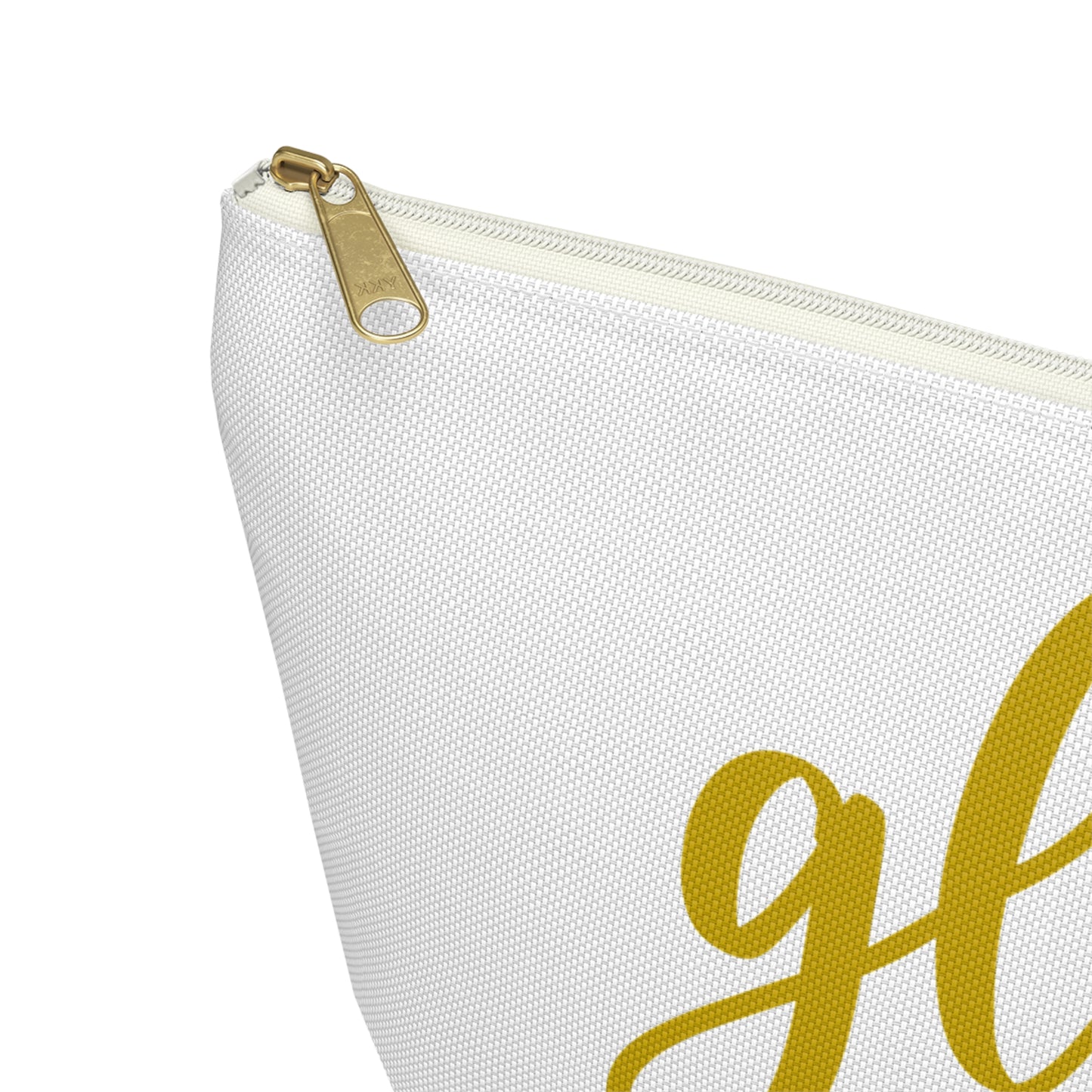 Accessory Pouch – "Gloss Boss" Yellow Makeup Bag