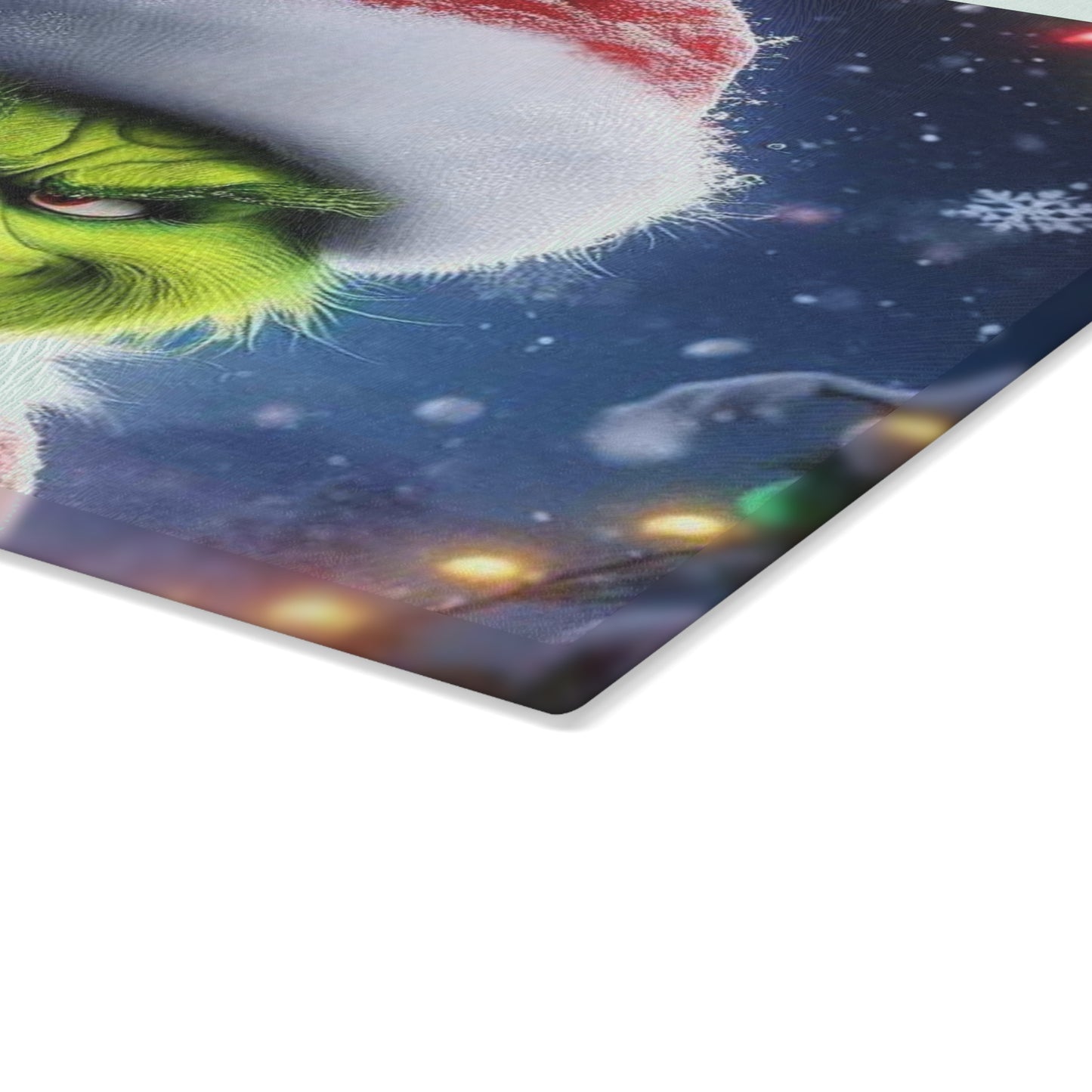 Sassy Green Christmas Cutting Board – Festive Mischief Meets Kitchen Fun!