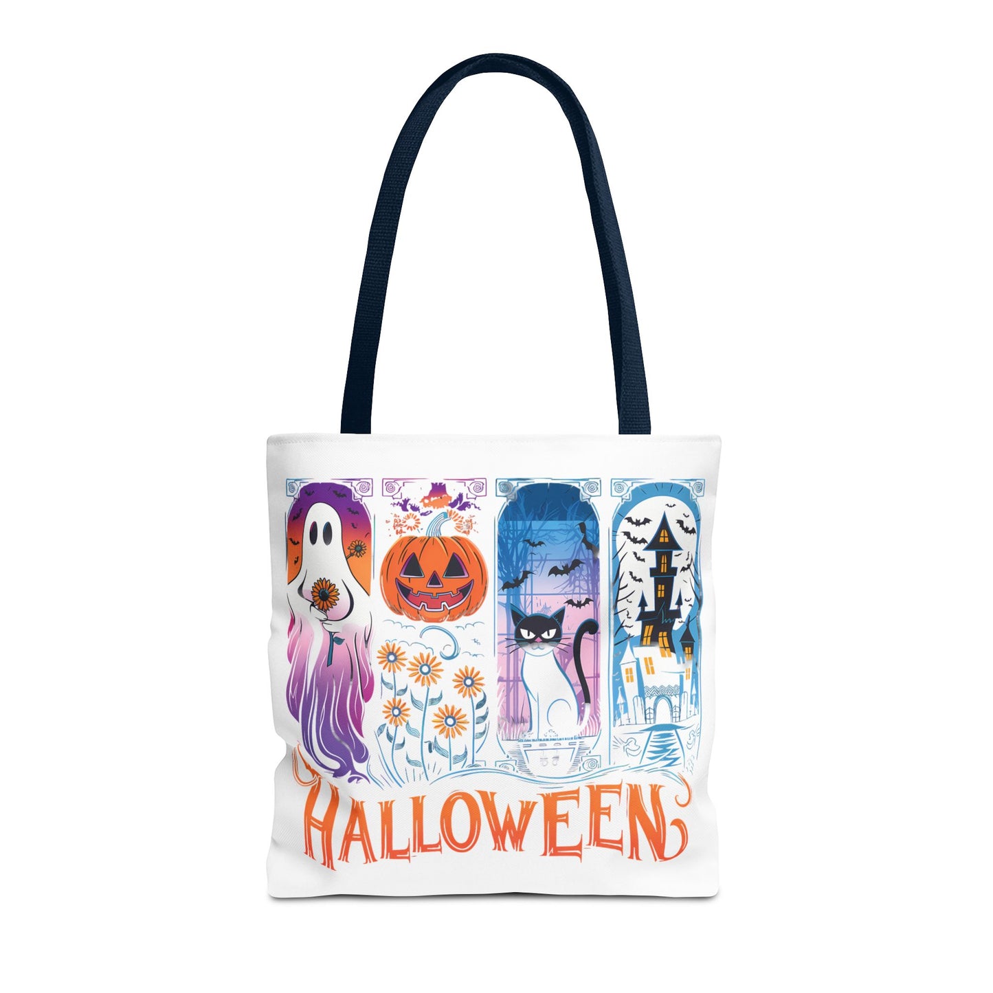 🎃 Haunted Halloween Tote Bag – Spooky Style with Autumn Vibes 👻