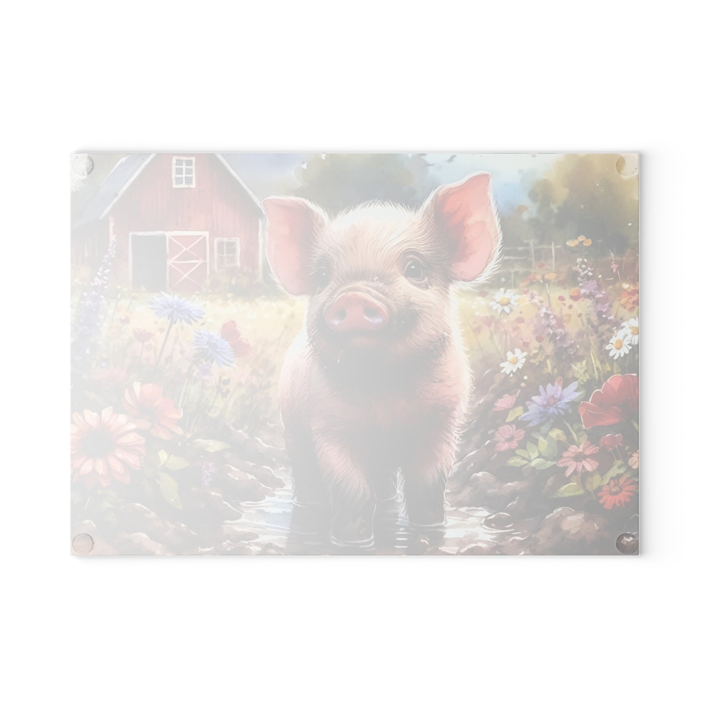 🐷🌸 Farm Piglet Cutting Board – Rustic Charm Meets Country Whimsy 🌸🐷