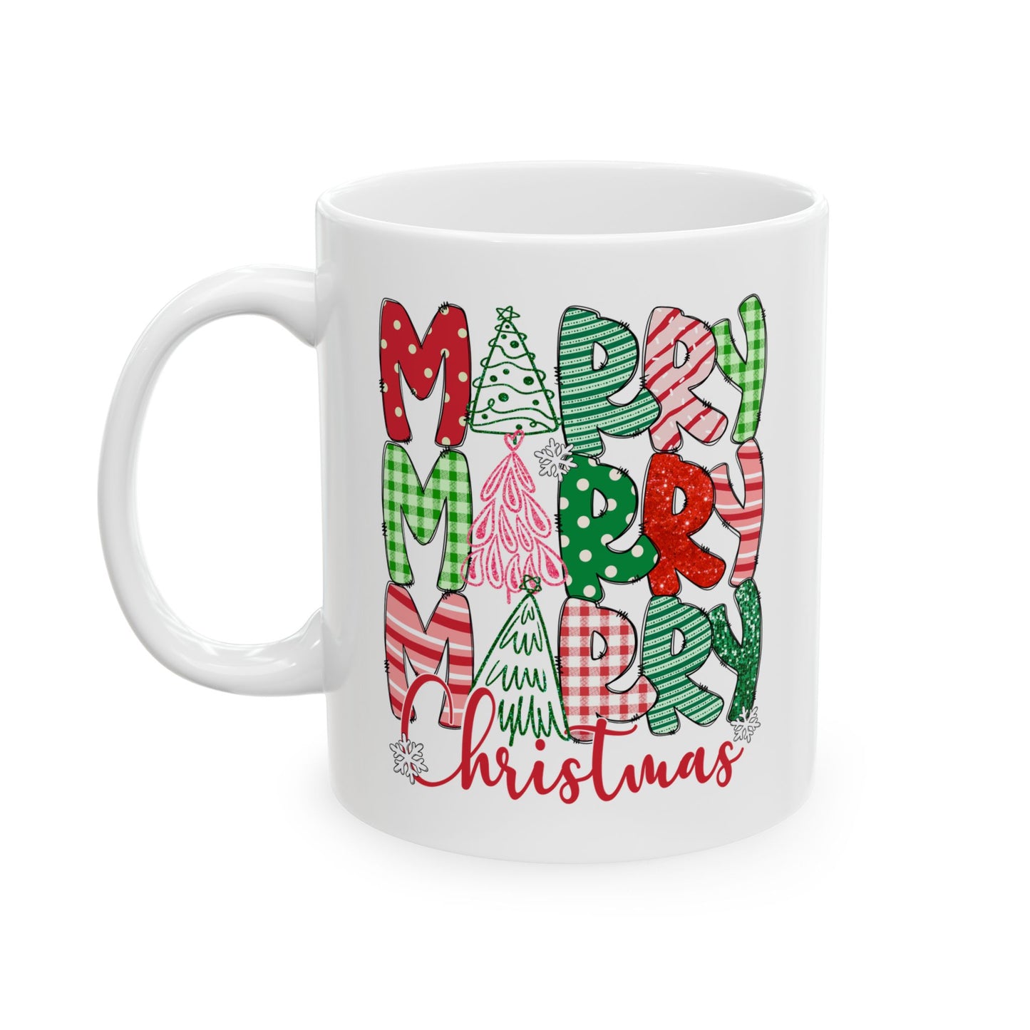 🎄 Merry Merry Merry Christmas Mug – Festive Cheer in Every Sip 🎅