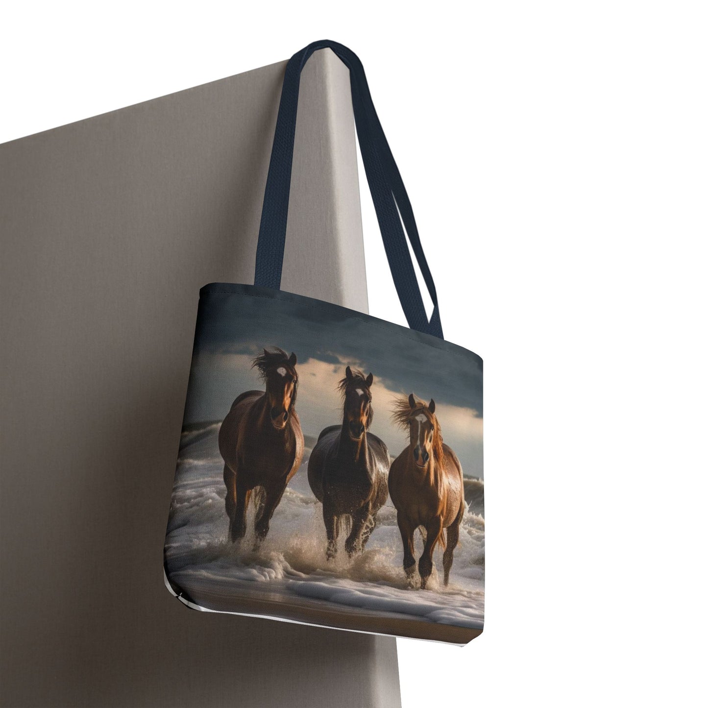 Bolsa de mano Caballos salvajes al anochecer: un bolso de mano atrevido inspirado en la naturaleza para amantes de los caballos