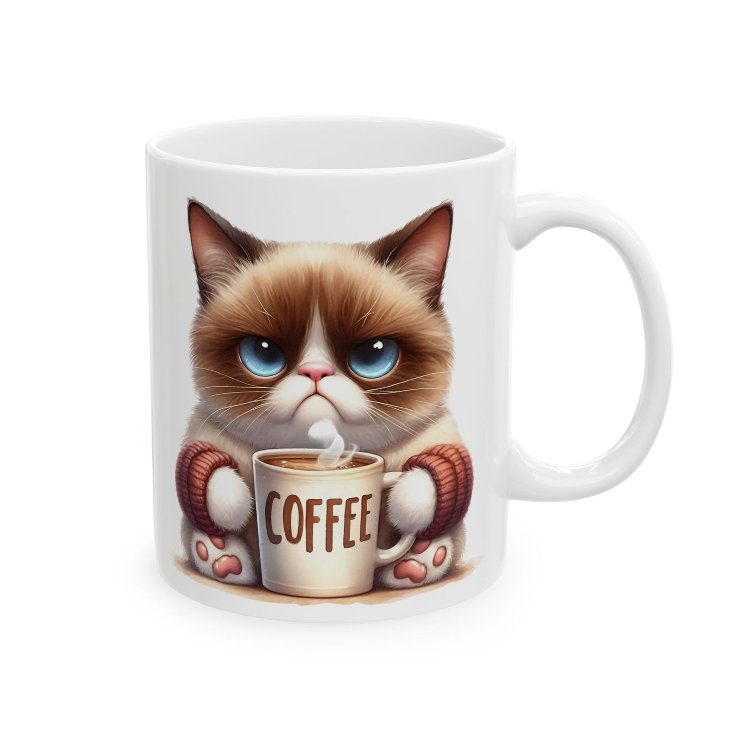 Regalo para amantes de los gatos, tazas personalizadas, taza de gato gruñón, regalo divertido para amantes de los gatos, taza sarcástica para mascotas, regalo humorístico para dueños de gatos, taza personalizada, regalos para gatos