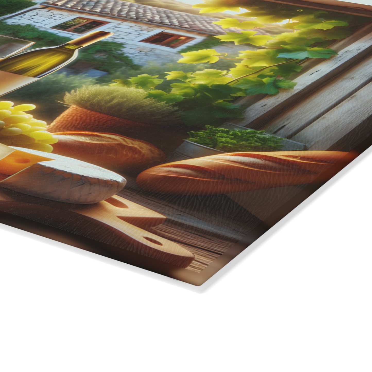 Tabla de cortar con ventana para vinos y quesos toscanos: un sabor de Italia para tu cocina