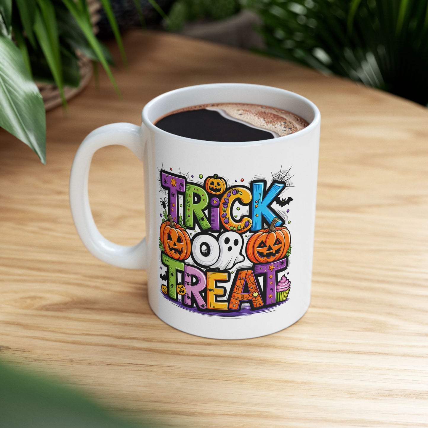 🎃 Trick or Treat Halloween Mug – Spooky Sips for Haunted Nights 👻