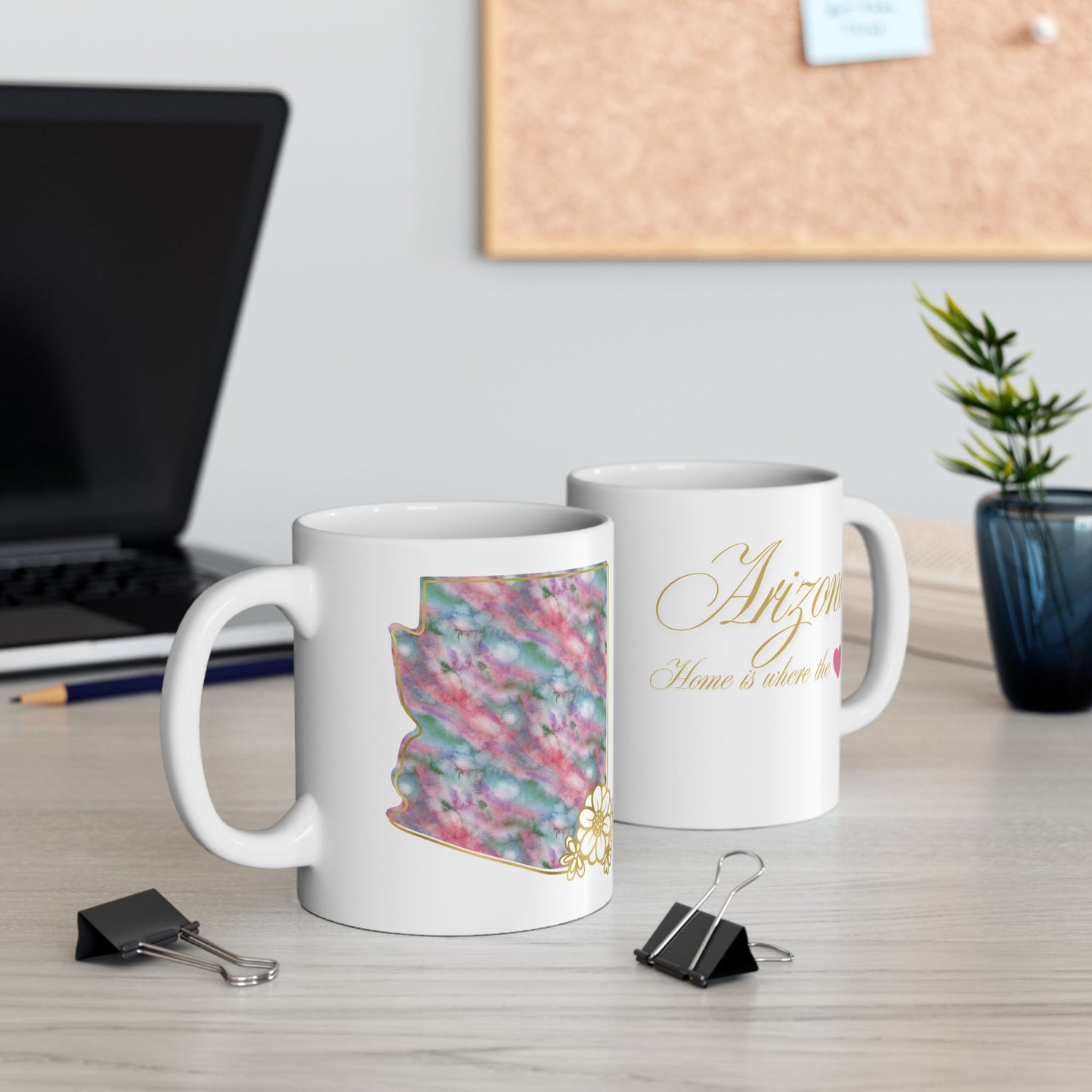 ☕ Home is Where the ❤️ Is – Arizona Mug – Desert Charm in Every Sip 🌵