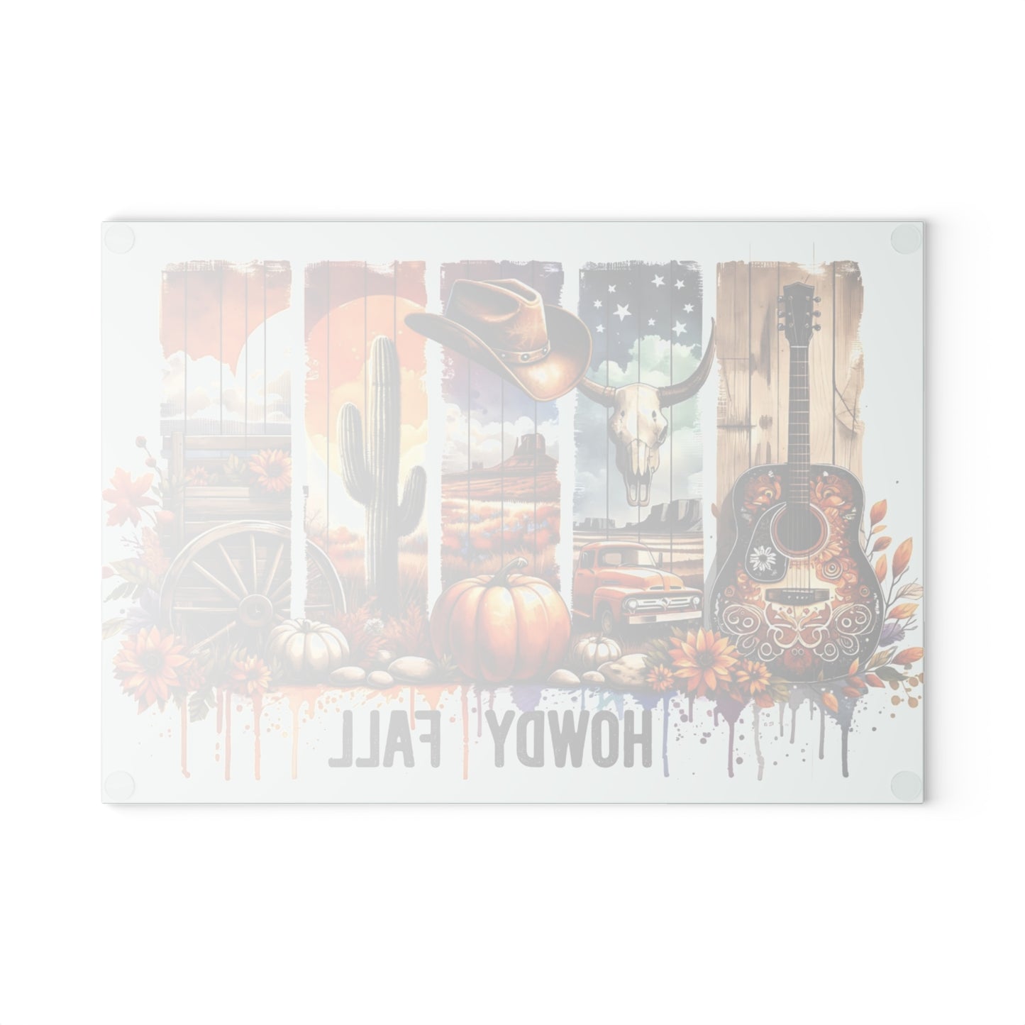 🍂🎸 Howdy Fall Cutting Board – Rustic Western Charm for Your Autumn Kitchen 🤠🌻