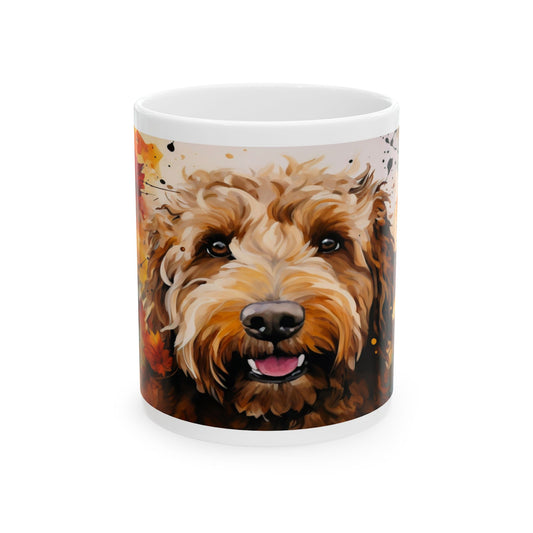 Taza de Labradoodle: ¡Un toque colorido de alegría y amor!