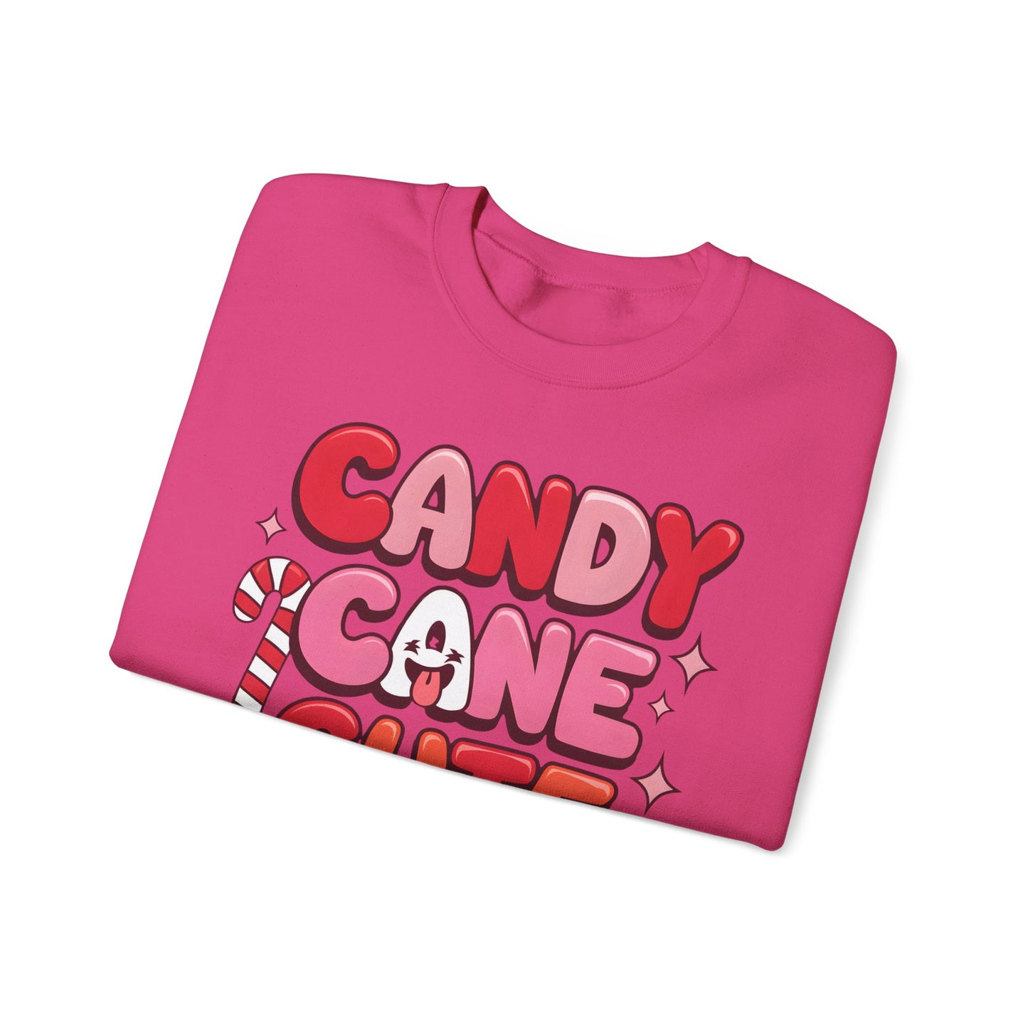 🎀🍭 Candy Cane Cute Women’s Christmas Sweatshirt – Soft, Cozy & Playful Holiday Style