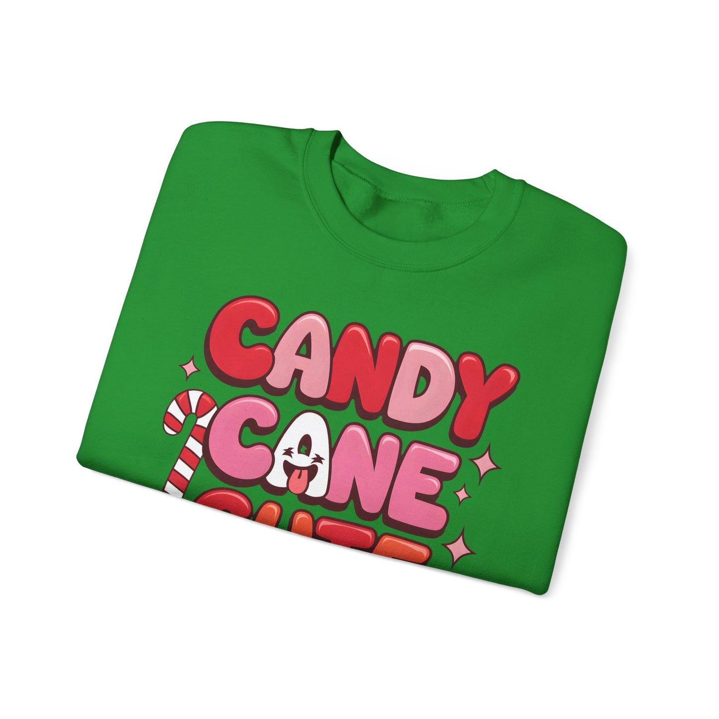 🎀🍭 Candy Cane Cute Women’s Christmas Sweatshirt – Soft, Cozy & Playful Holiday Style