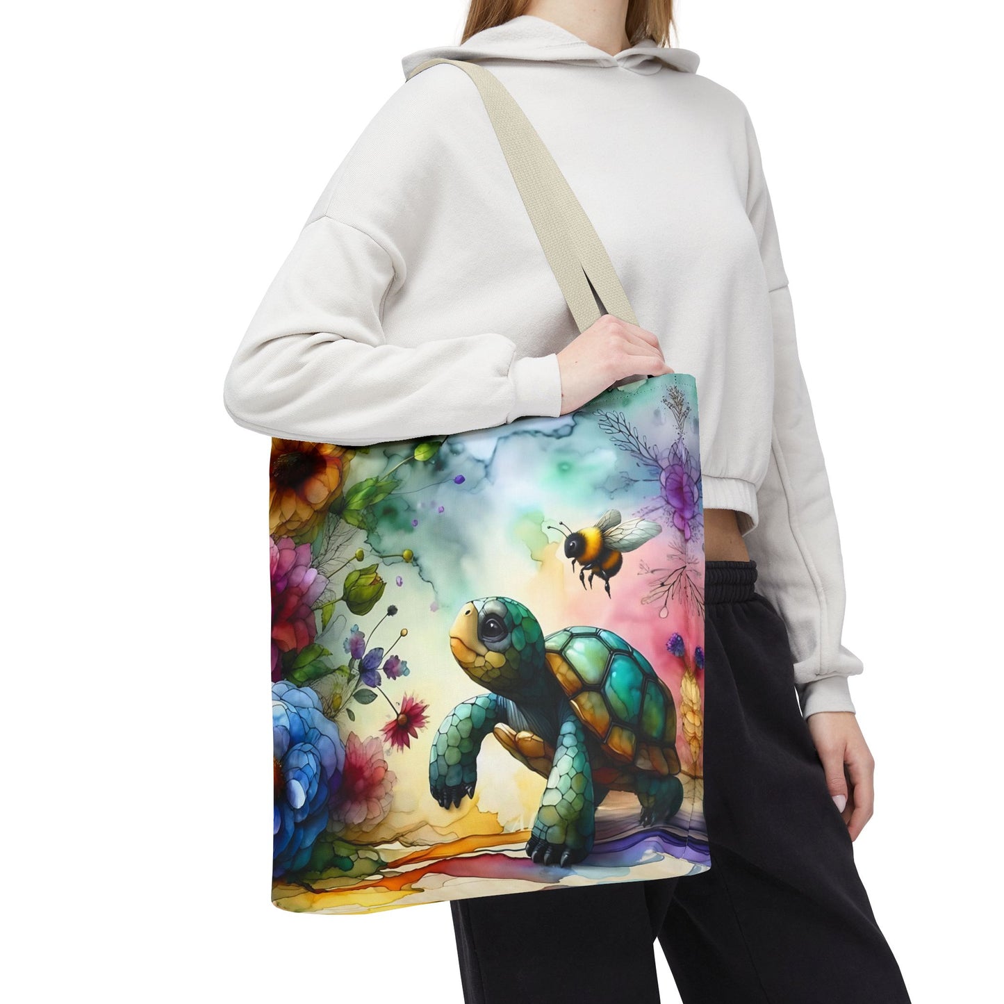 Bolsa de mano - Diseño de tortugas coloridas