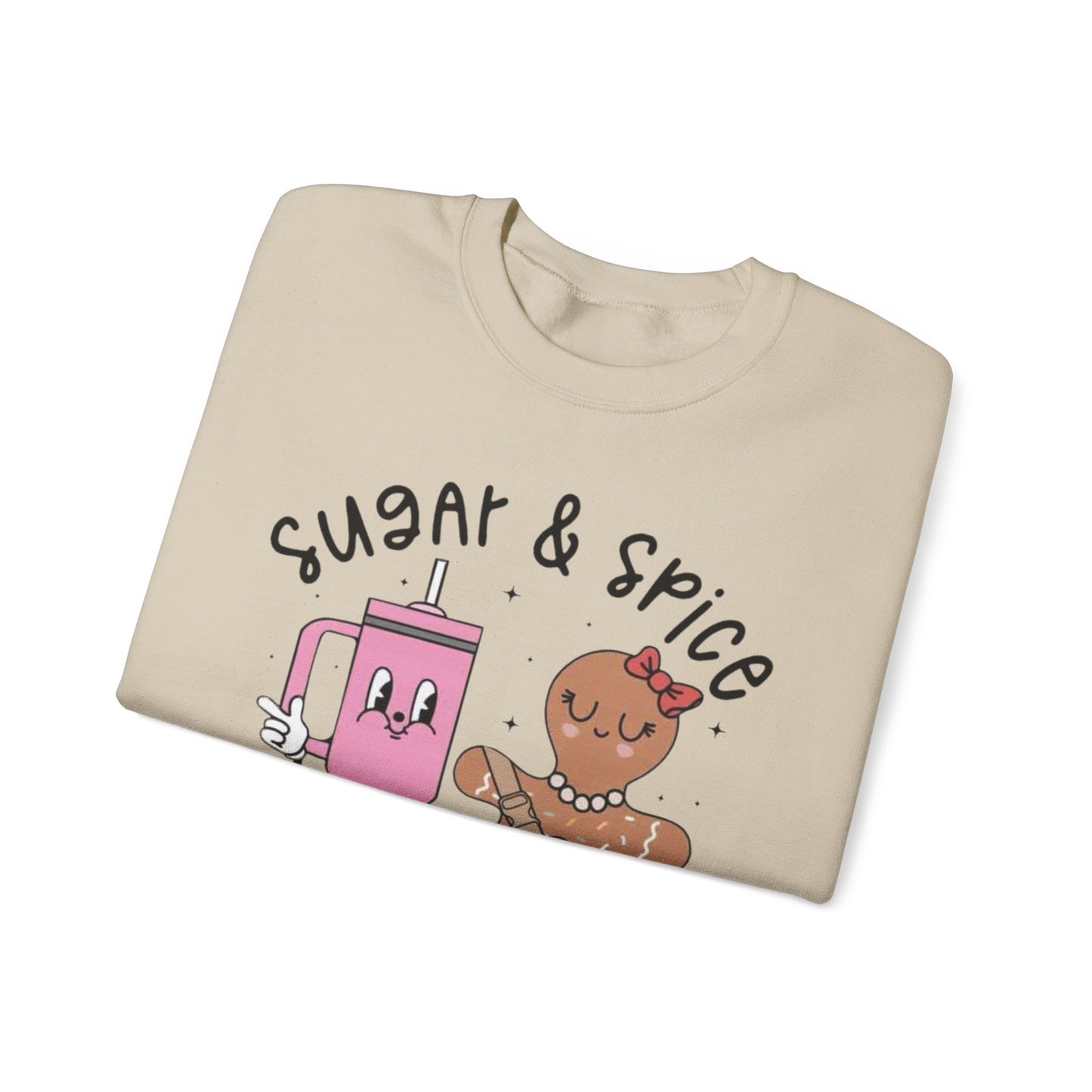 🍬✨ Sugar & Spice Sweatshirt – Sweet Gingerbread & Cozy Vibes 🎄☕