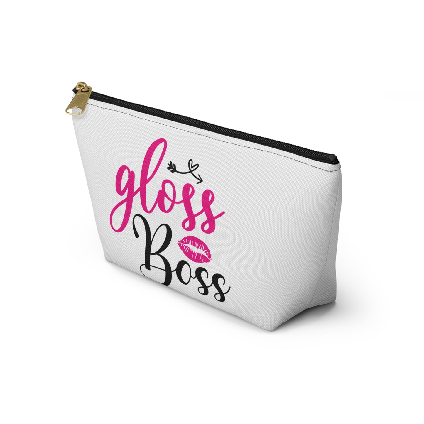 Accessory Pouch – "Gloss Boss" Pink Makeup Bag