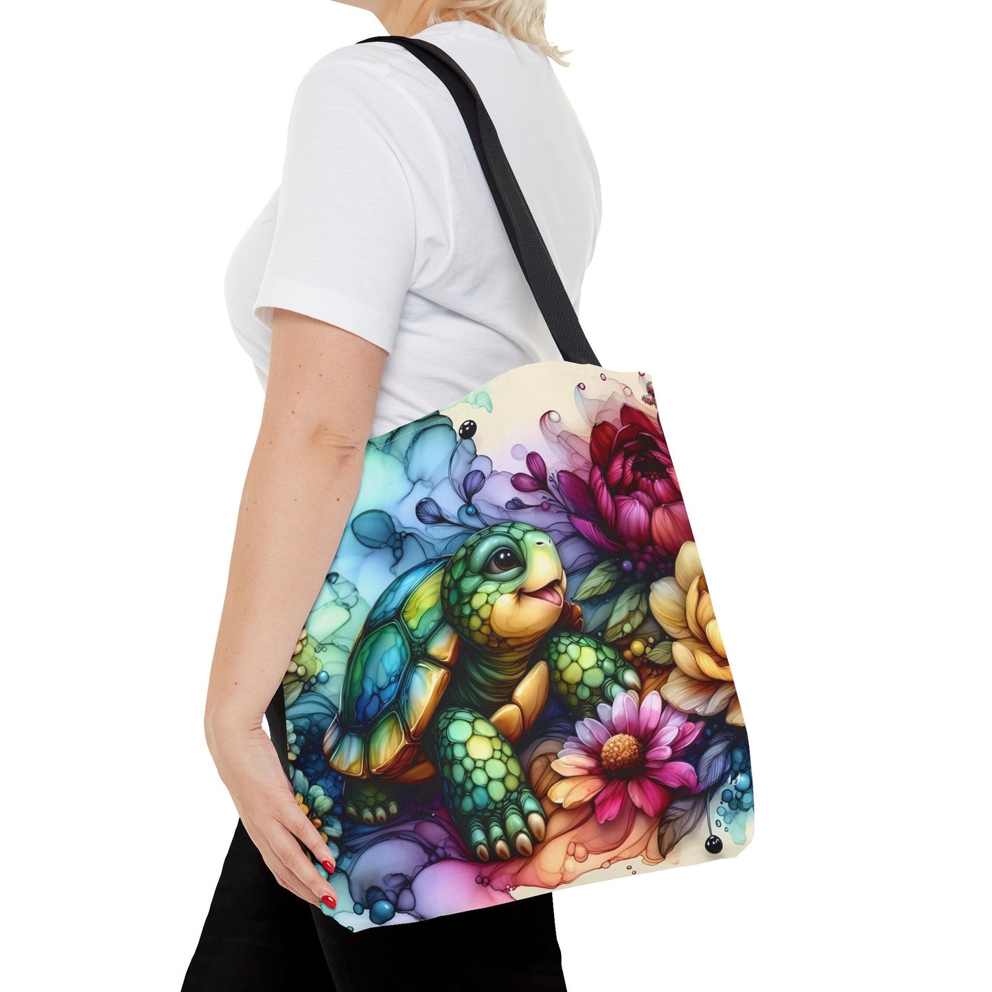 Bolsa de mano - Diseño de tortugas coloridas