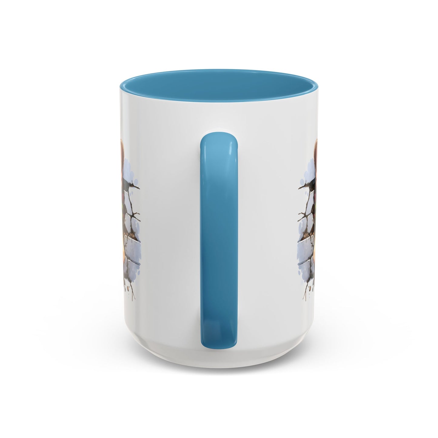 🐾☕ Tan French Bulldog Puppy Accent Mug – Sweet Peek-Through Pup Design ✨