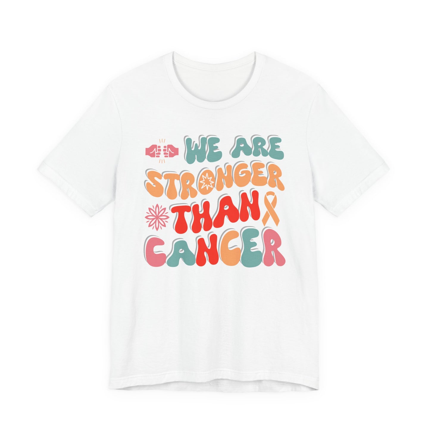 💪 We Are Stronger Than Cancer T-Shirt – Bold Awareness & Support Graphic Tee 🎗️