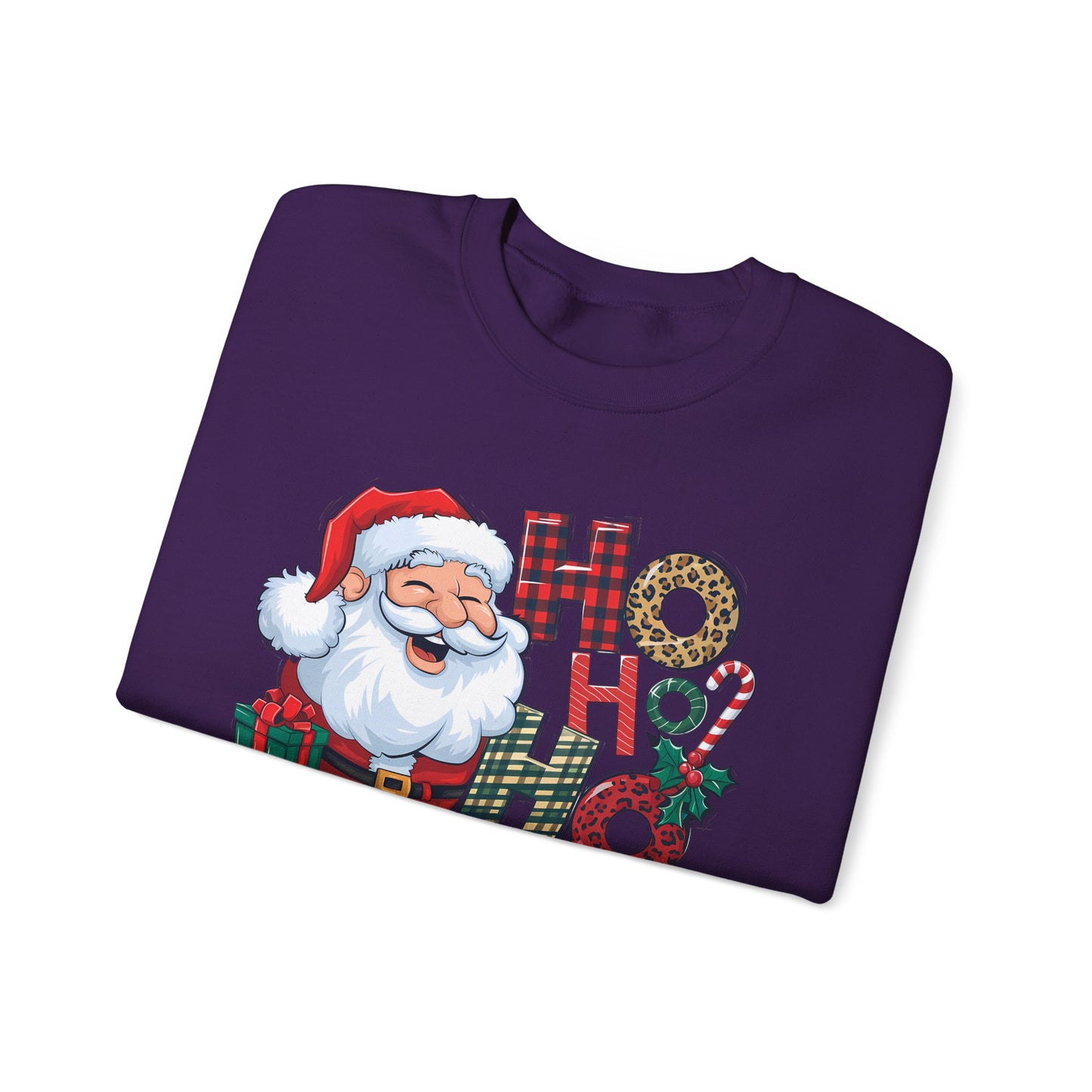 🎅✨ HO HO HO Santa Sweatshirt – Classic Holiday Cheer 🎄🎁