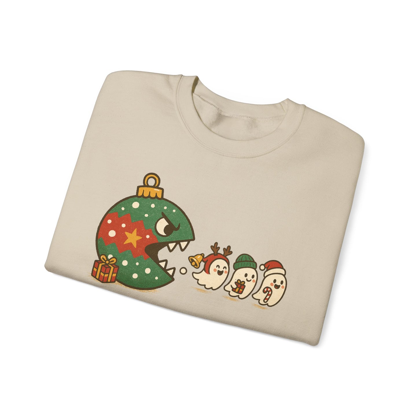 👻🎄 Chompmas Ghost Sweatshirt – Festive, Funny & Cozy 🎁✨