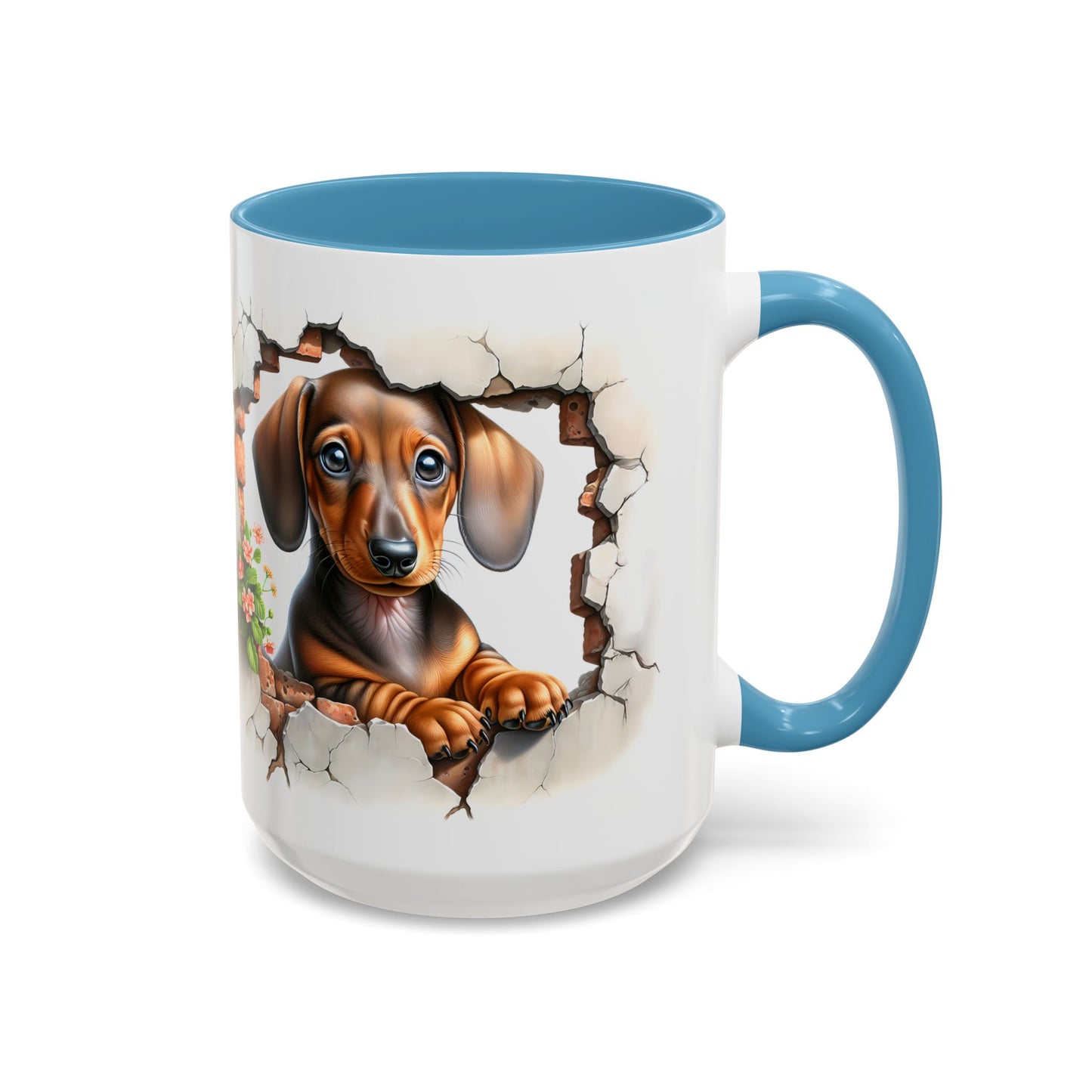 🐾🌭 Dachshund Puppy Accent Mug – Adorable Doxie Coffee Cup ☕❤️