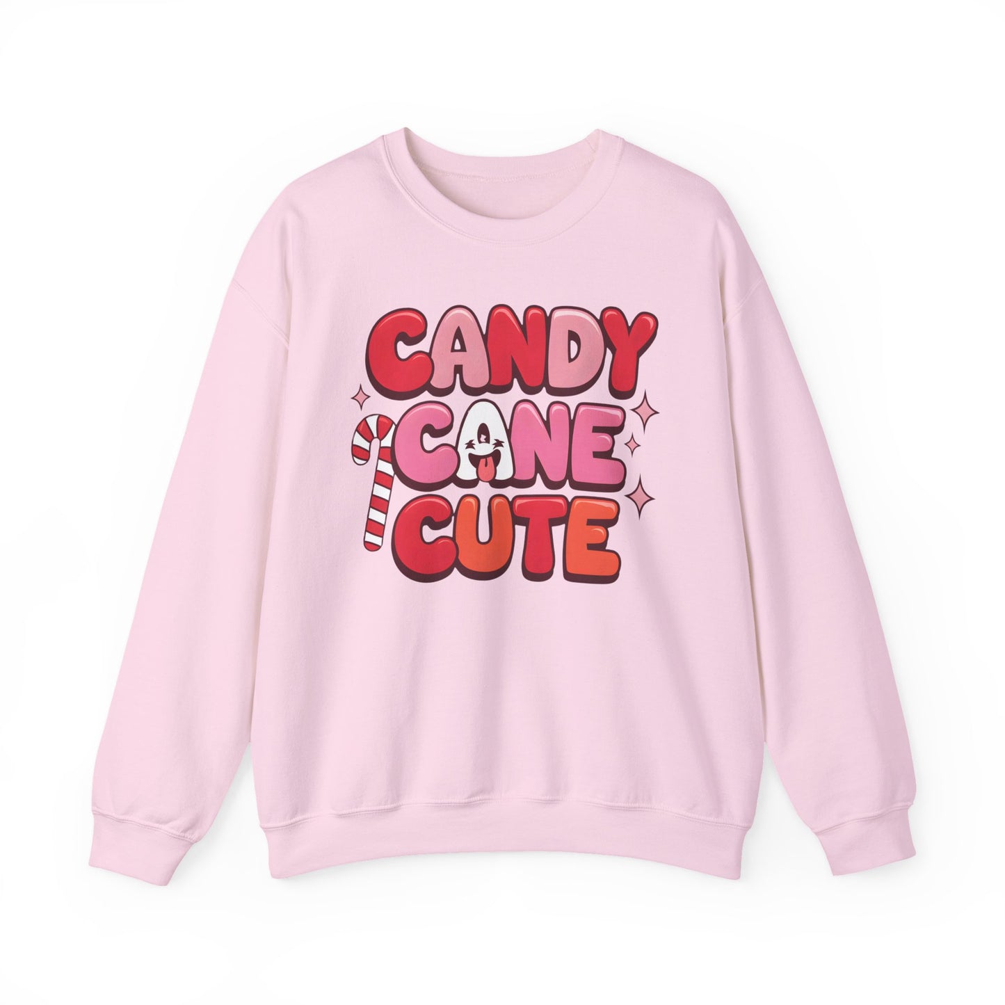 🎀🍭 Candy Cane Cute Women’s Christmas Sweatshirt – Soft, Cozy & Playful Holiday Style