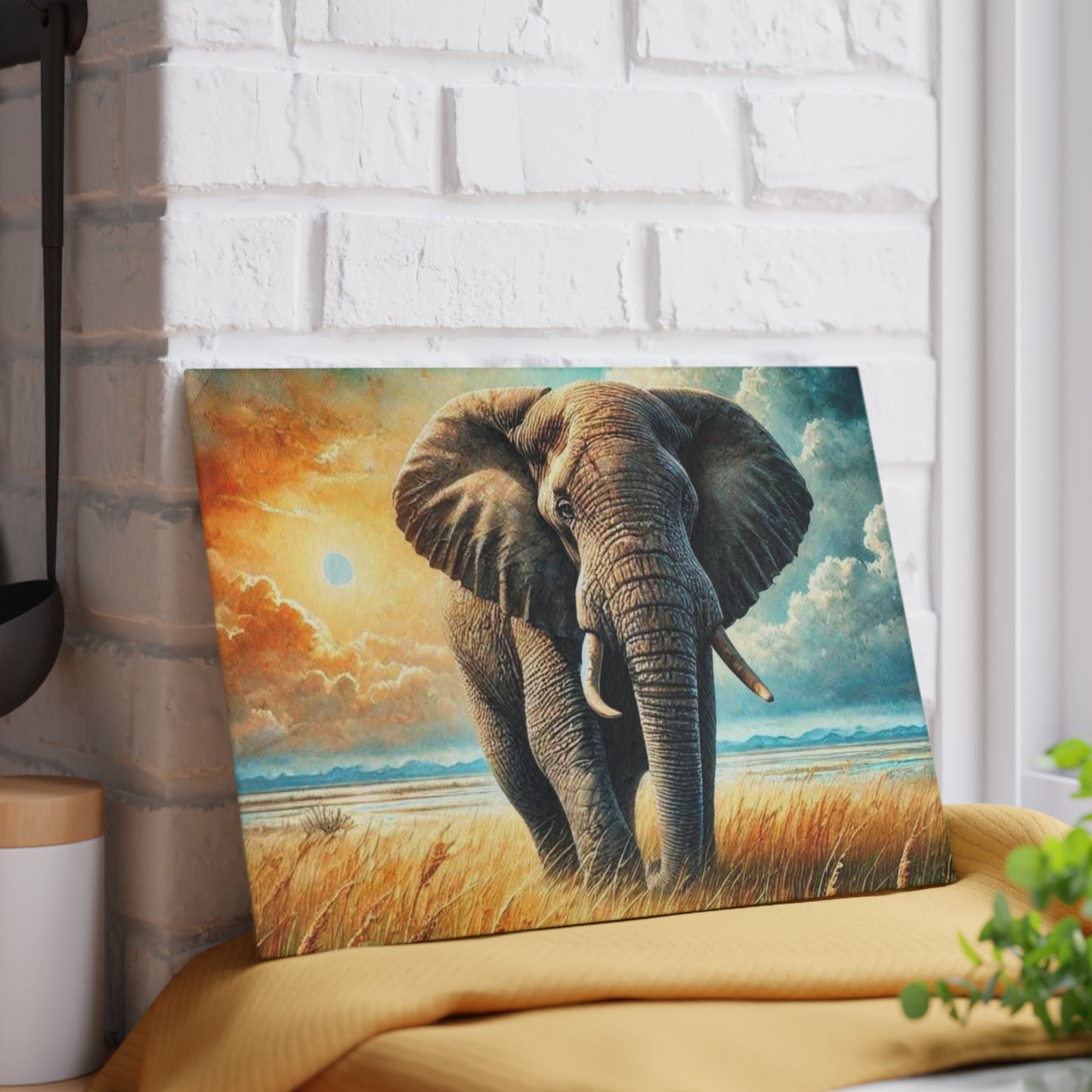 Tabla de cortar de vidrio con forma de elefante, regalo de boda, decoración de cocina única, decoración de cocina con forma de elefante, regalo de fin de vida, regalo para amantes de los elefantes, personalizado