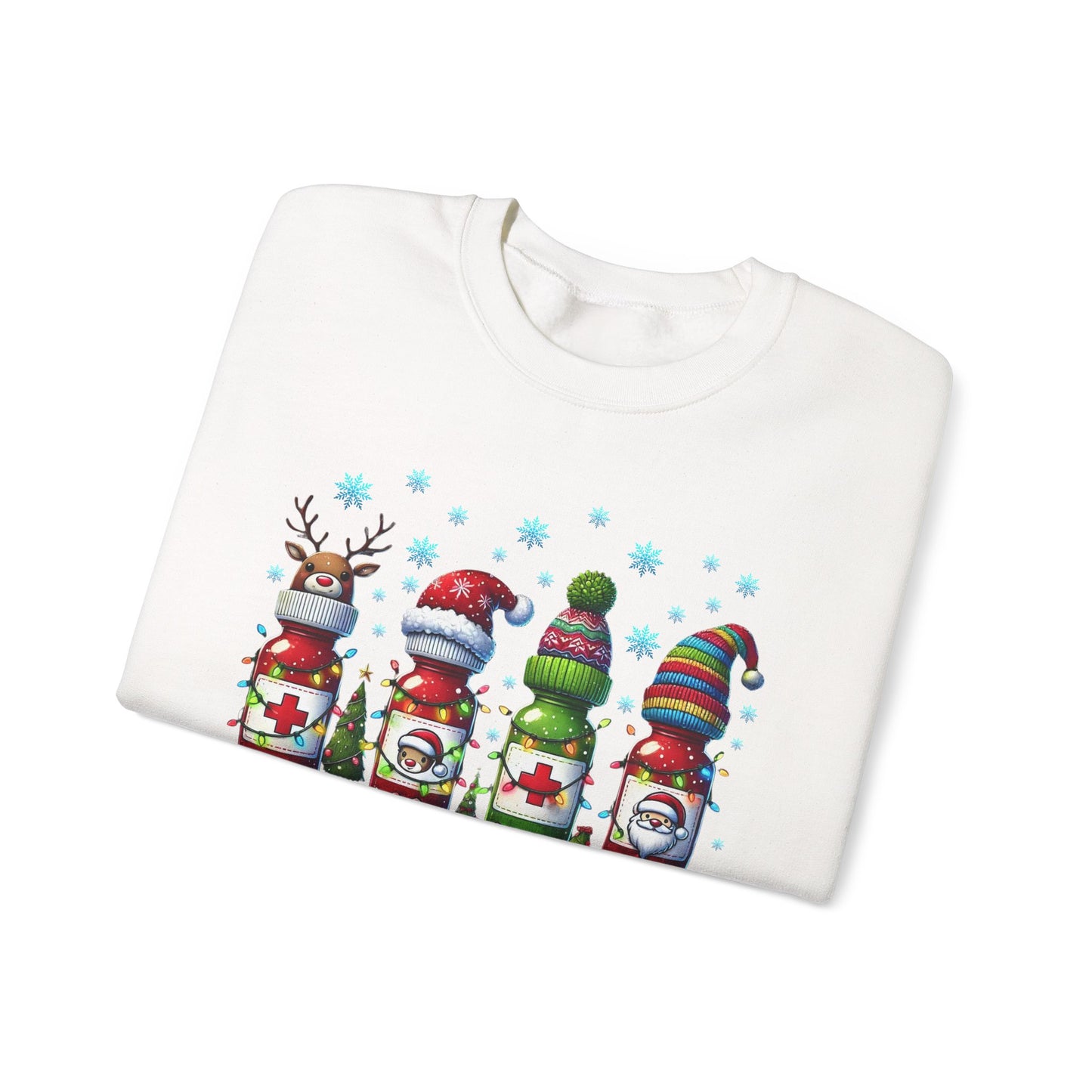 🎄🩺 Nurse Crew Holiday Sweatshirt – Festive Crewneck for Healthcare Heroes