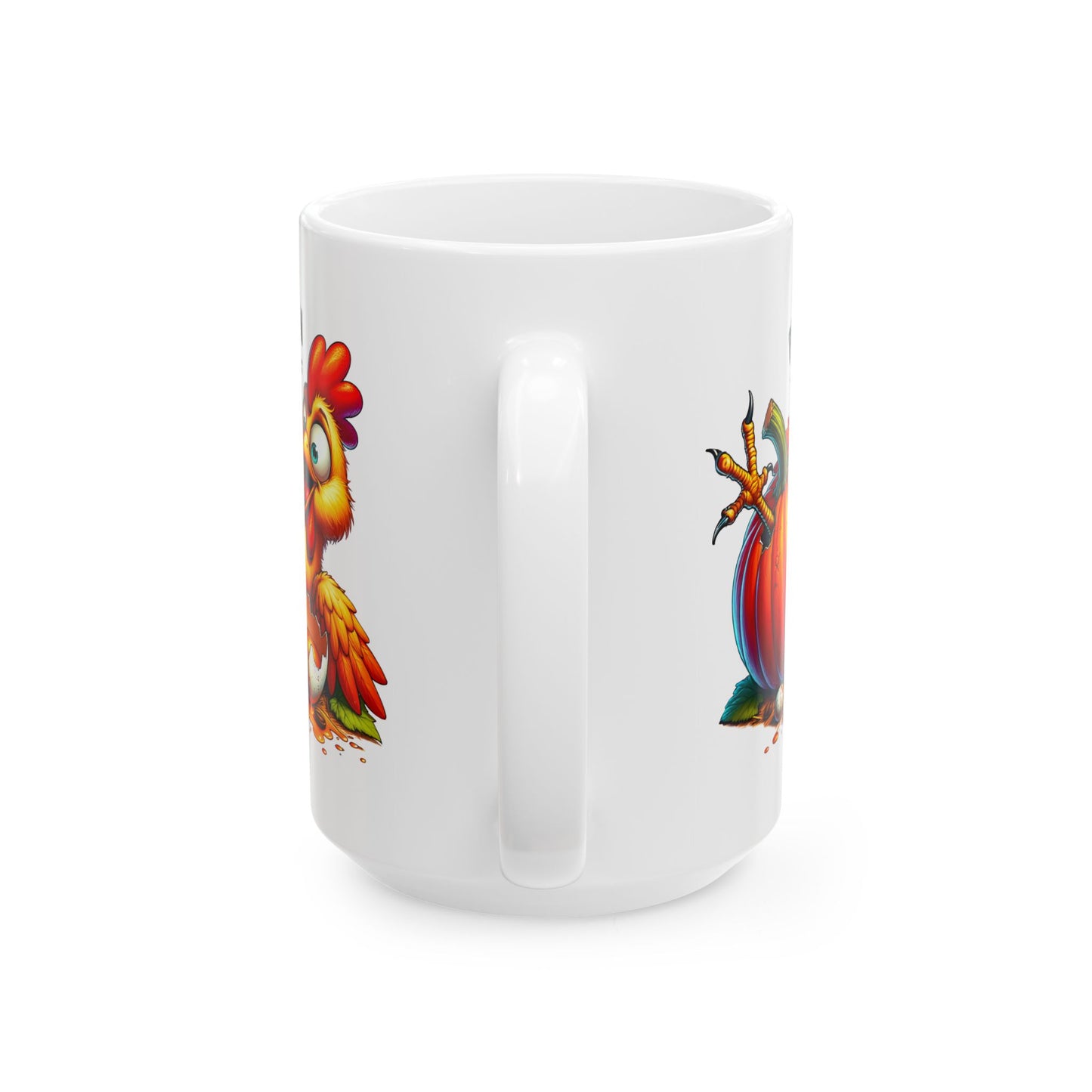 🐔🎃 Pumpkin Spice Extra Fresh Chicken Mug – Funny Fall Coffee Cup ✨☕