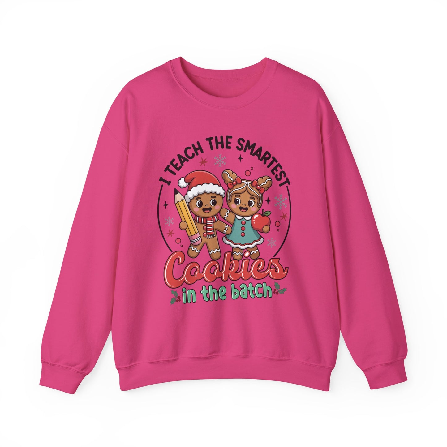 🍪✏️ Smartest Cookies Teacher Sweatshirt – Cute Gingerbread Classroom Vibes 🍎❄️