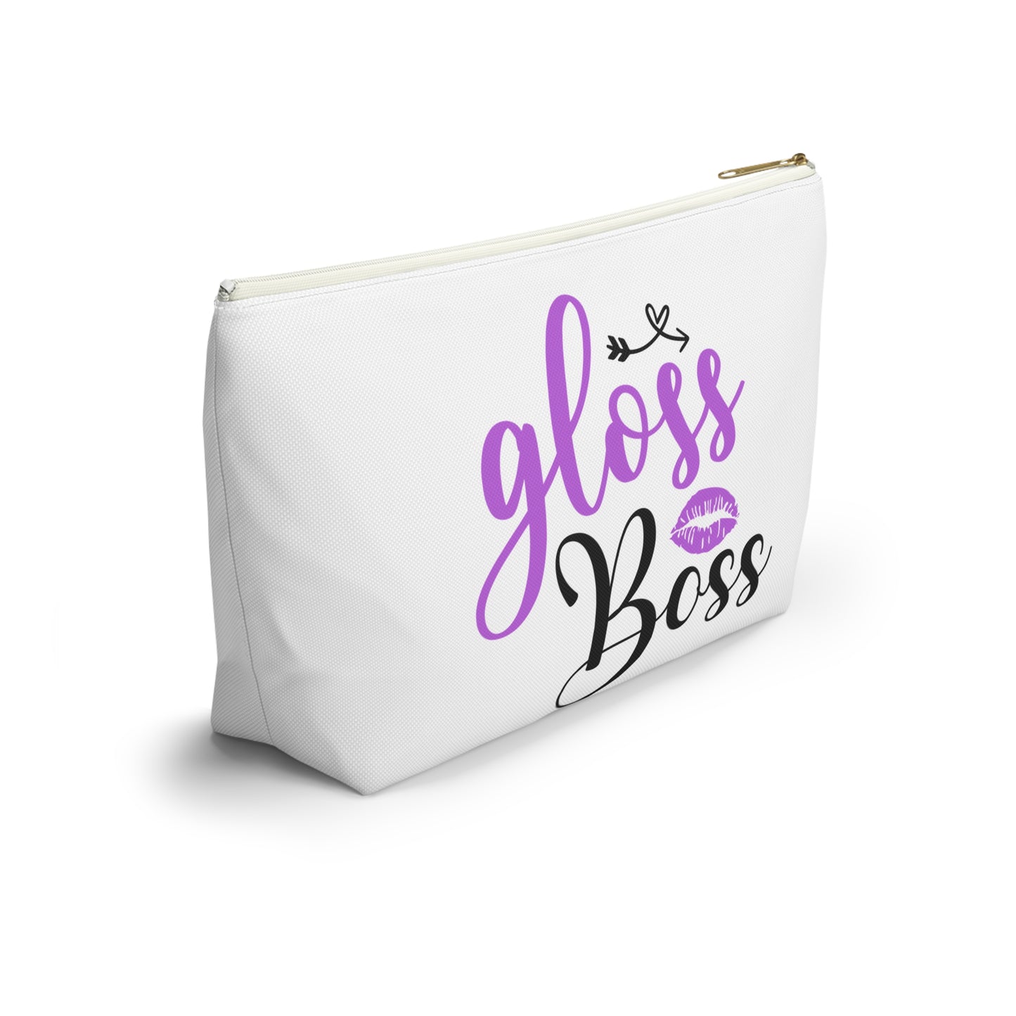 Accessory Pouch – "Gloss Boss" Purple Makeup Bag
