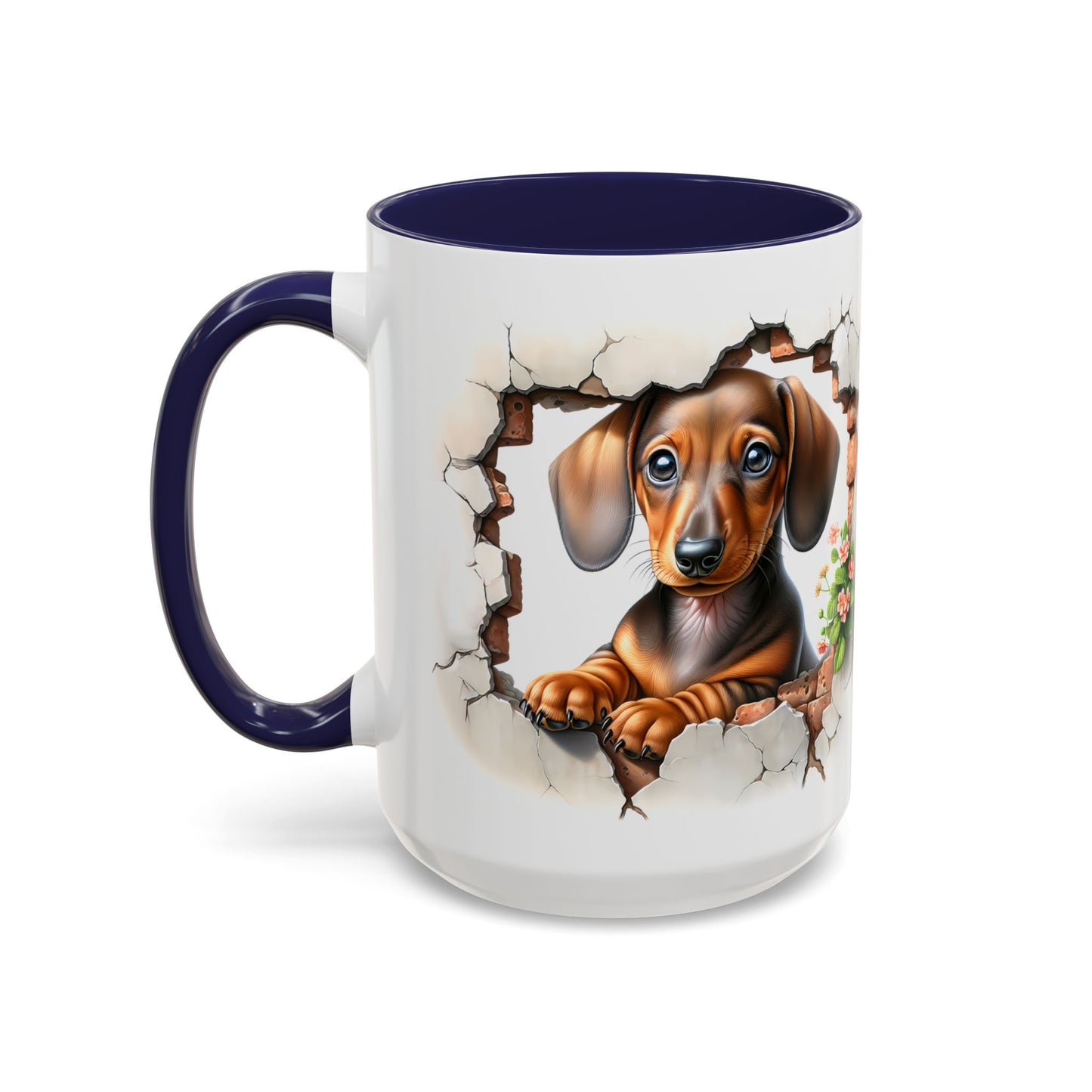 🐾🌭 Dachshund Puppy Accent Mug – Adorable Doxie Coffee Cup ☕❤️