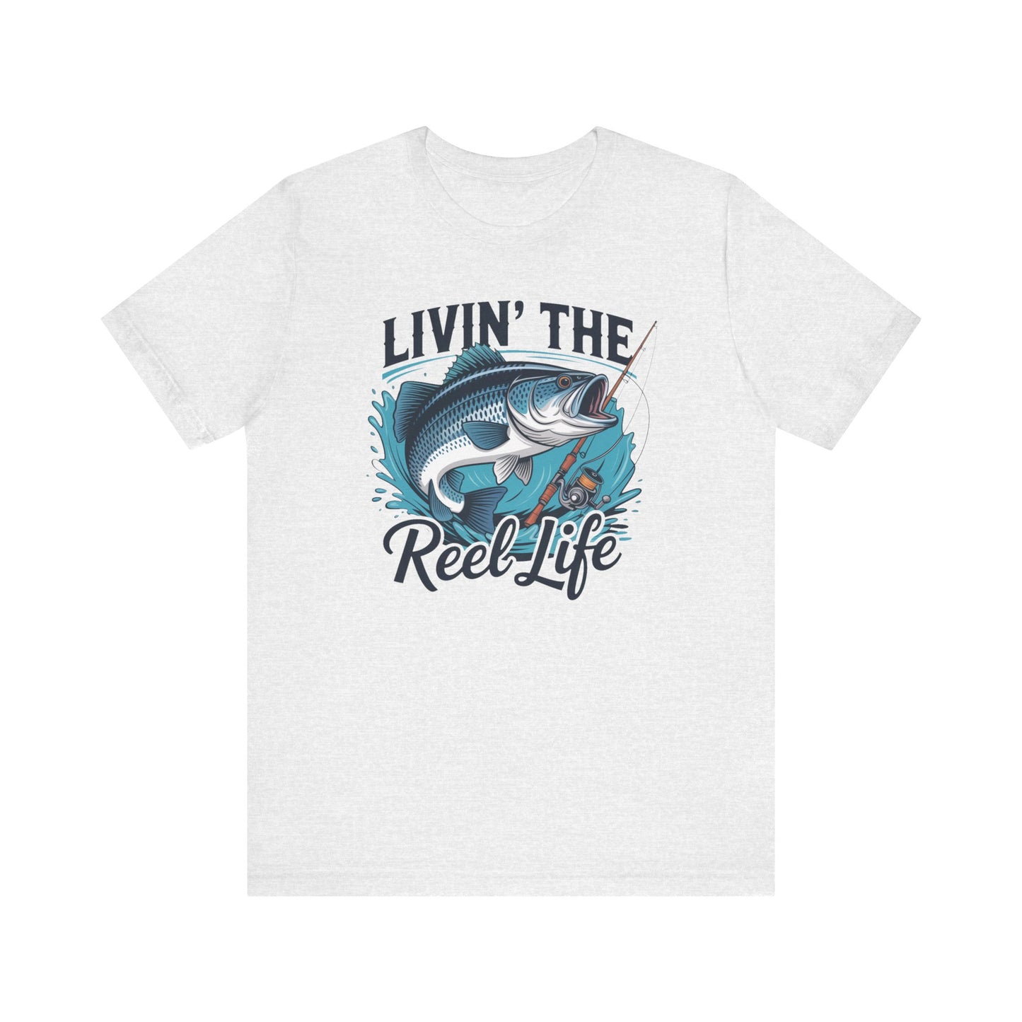 🎣 Livin’ the Reel Life Fishing T-Shirt – Perfect Gift for Anglers! 🐟