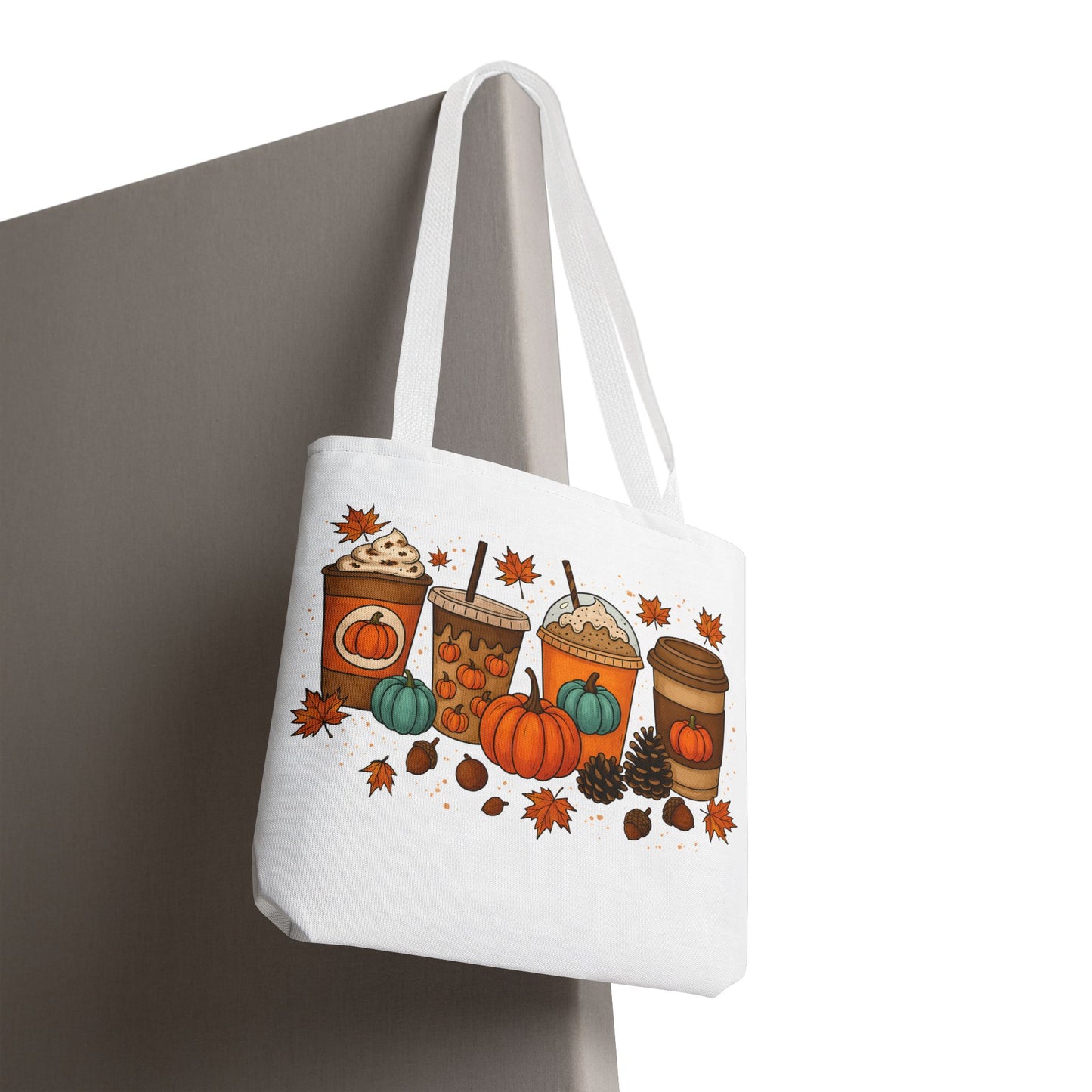 🎃 Pumpkin Spice Vibes Tote Bag – Sippin’ Cozy Fall in Style ☕🍂