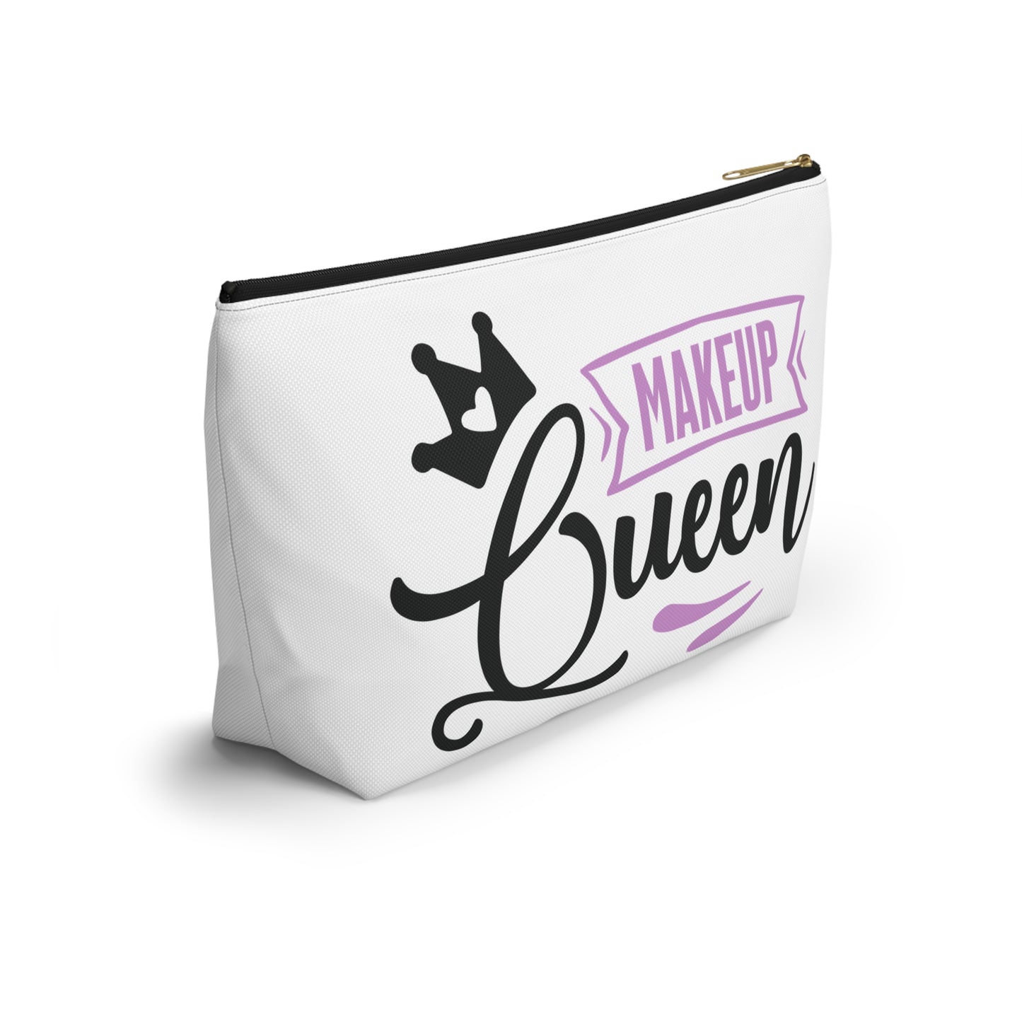 Accessory Pouch – "Makeup Queen" Purple Makeup Bag