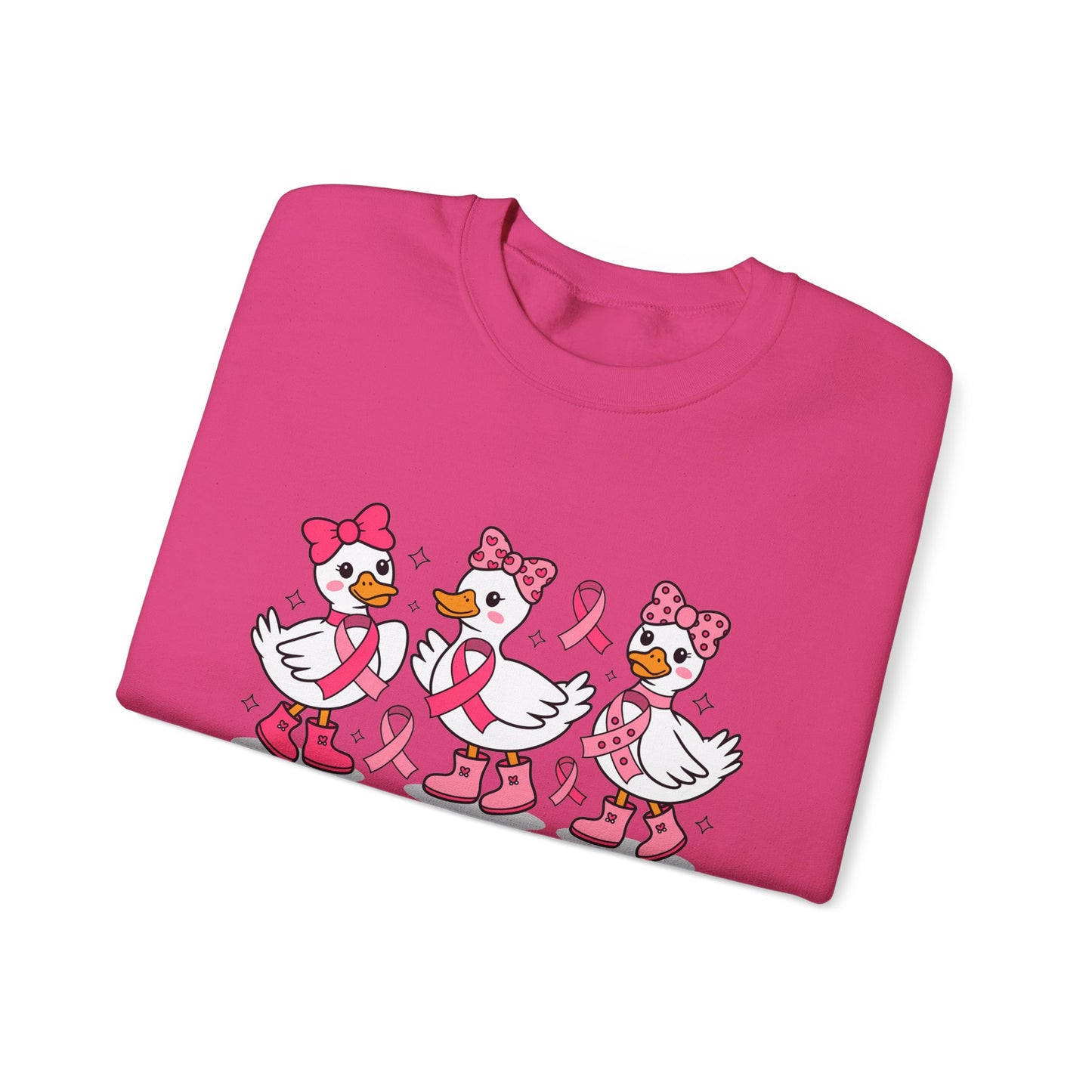🎀🦆 In October We Wear Pink Duck Sweatshirt – Cute & Courageous Support 💗
