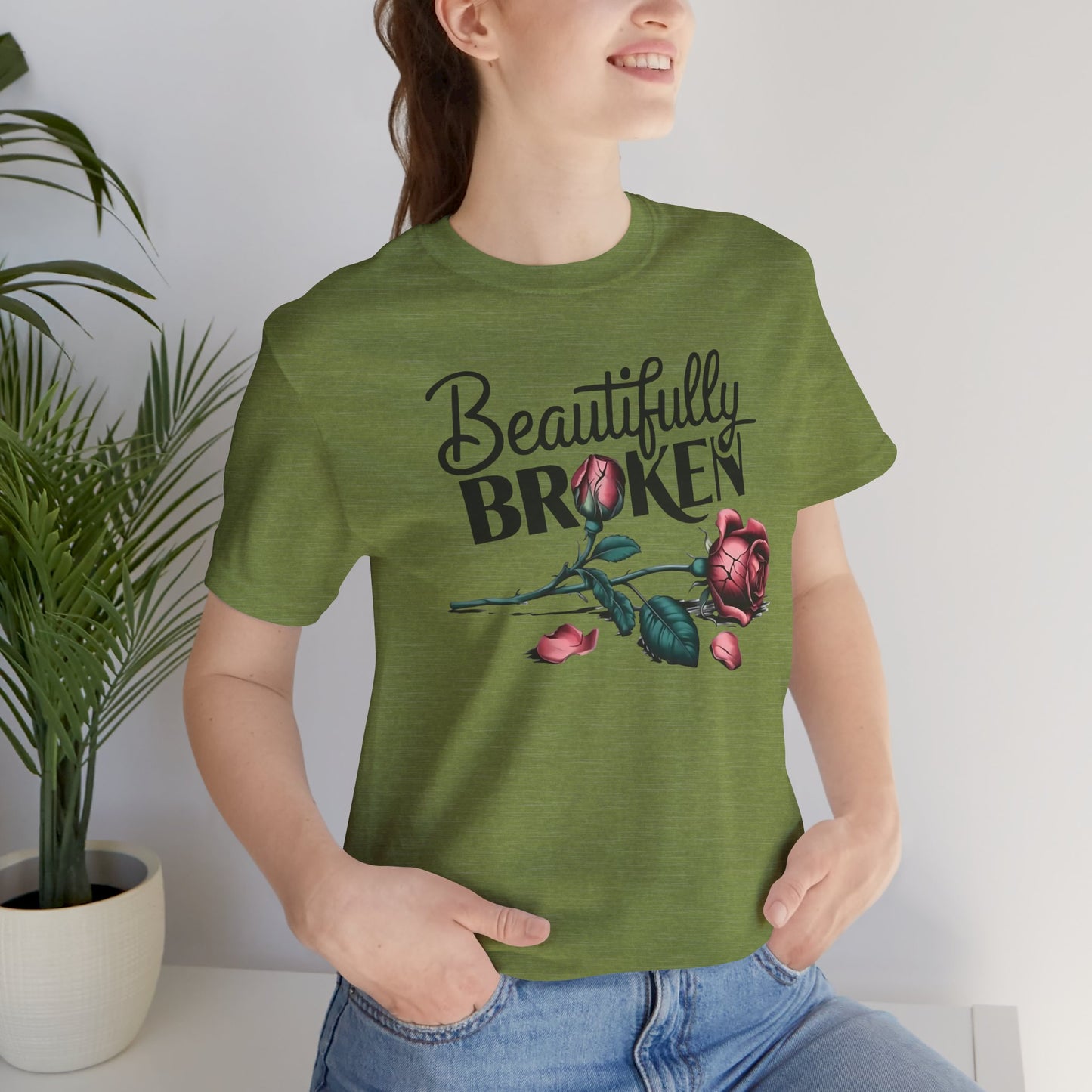 Camiseta Rosa “Beautifully Broken”: una camiseta empoderante con una elegancia suave